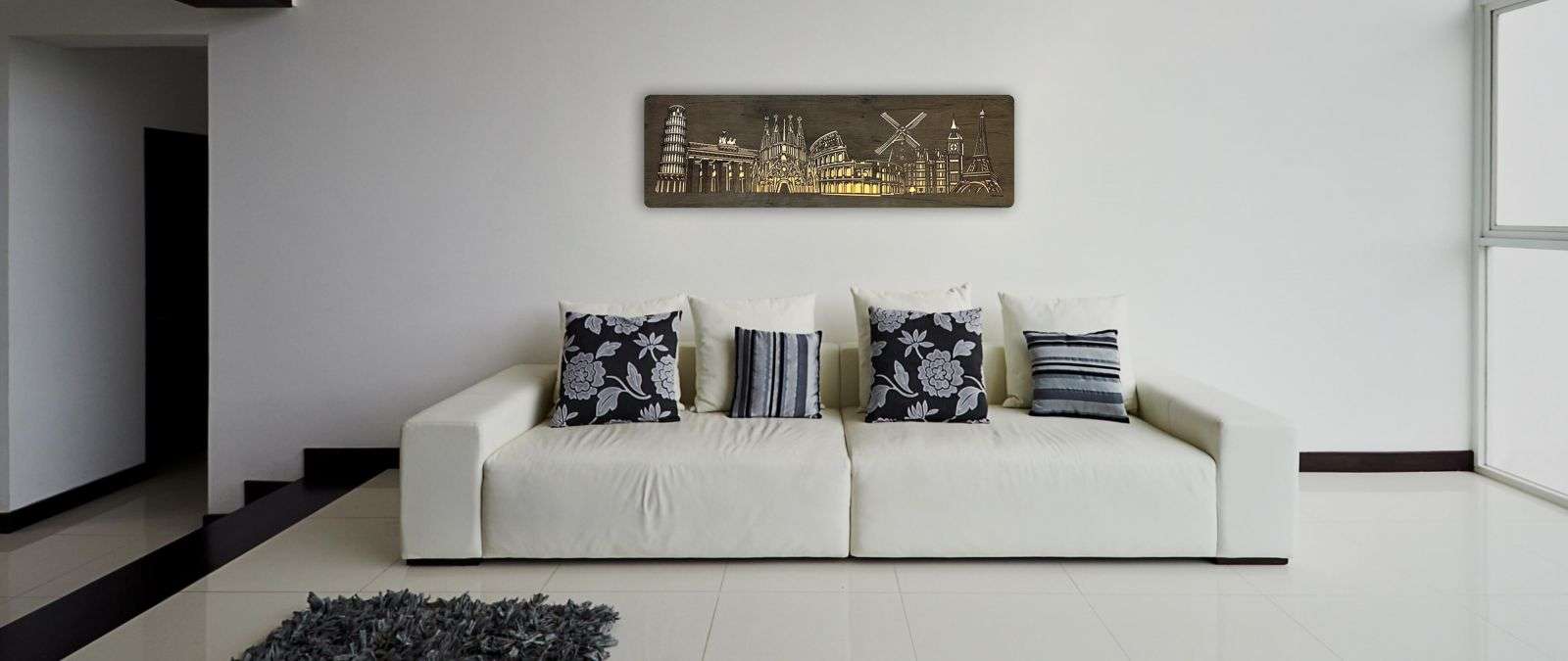 European monuments - illuminated picture