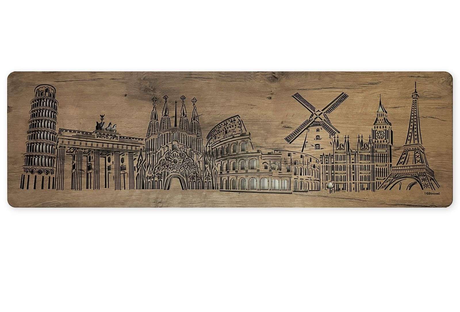 European monuments - illuminated picture