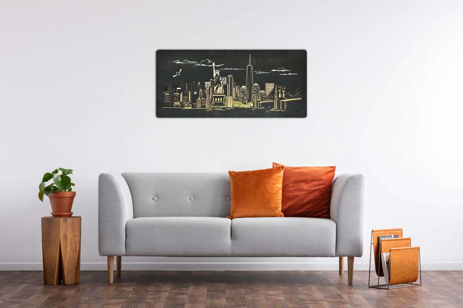 New York landmarks - illuminated LED picture