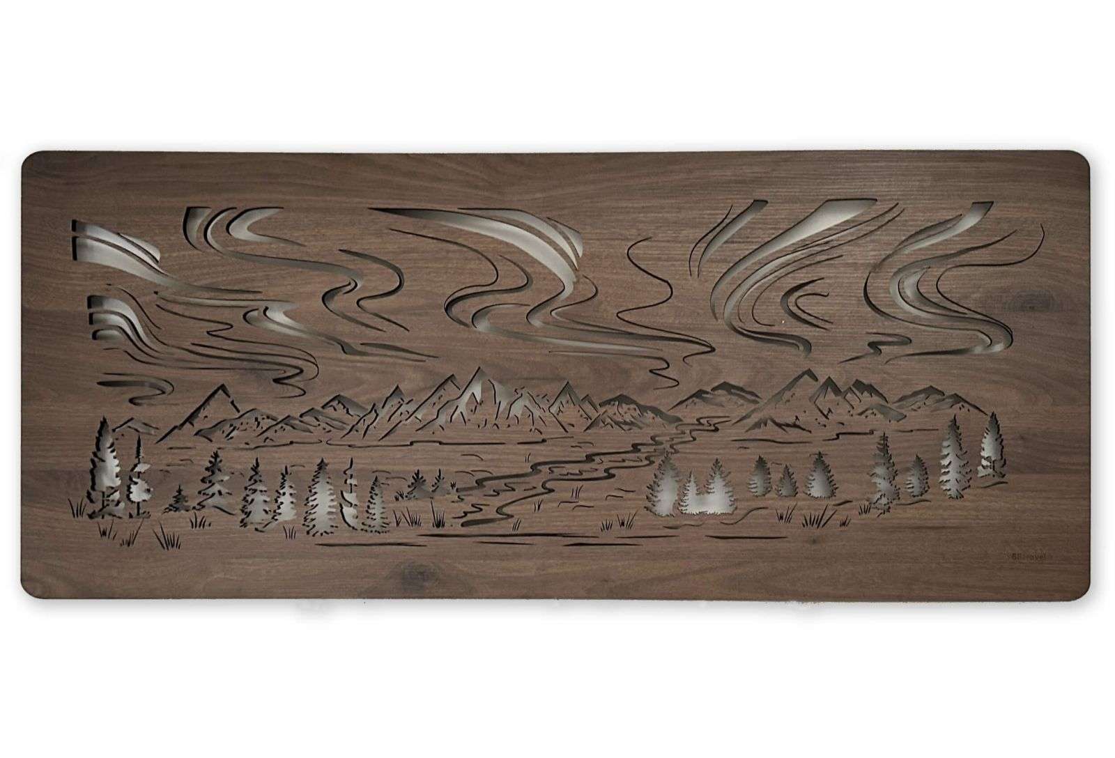 Aurora Borealis - RGB LED luminous wall art