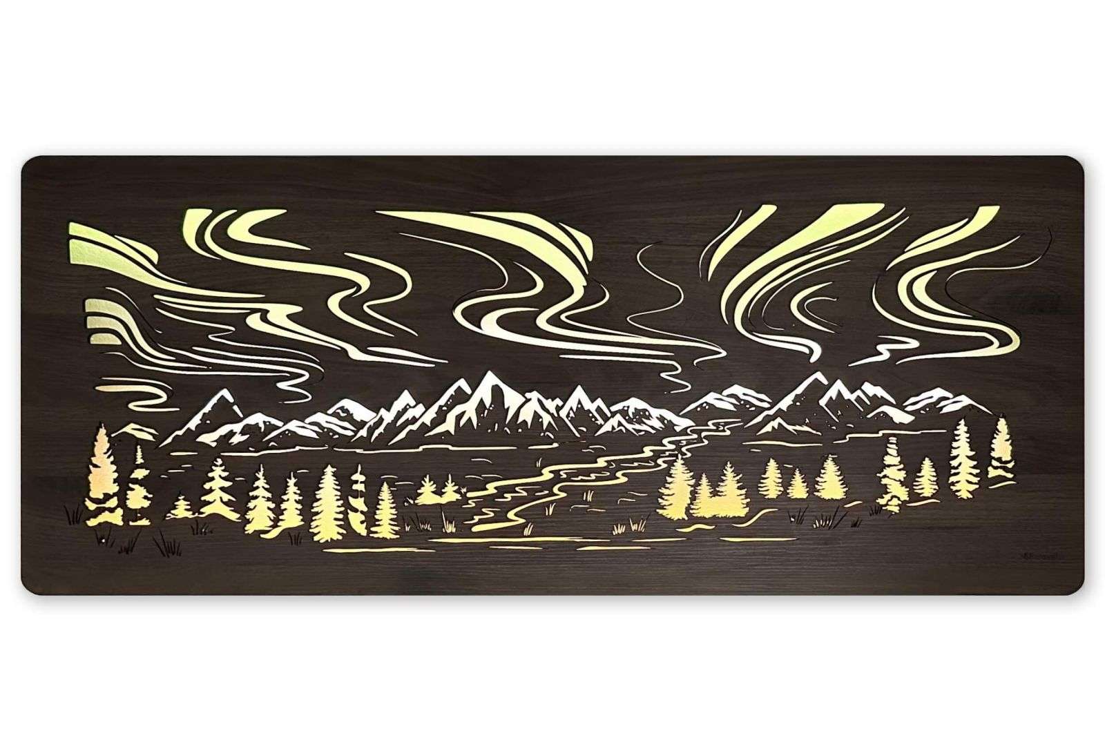 Aurora Boreale - Arte murale luminoso a LED RGB