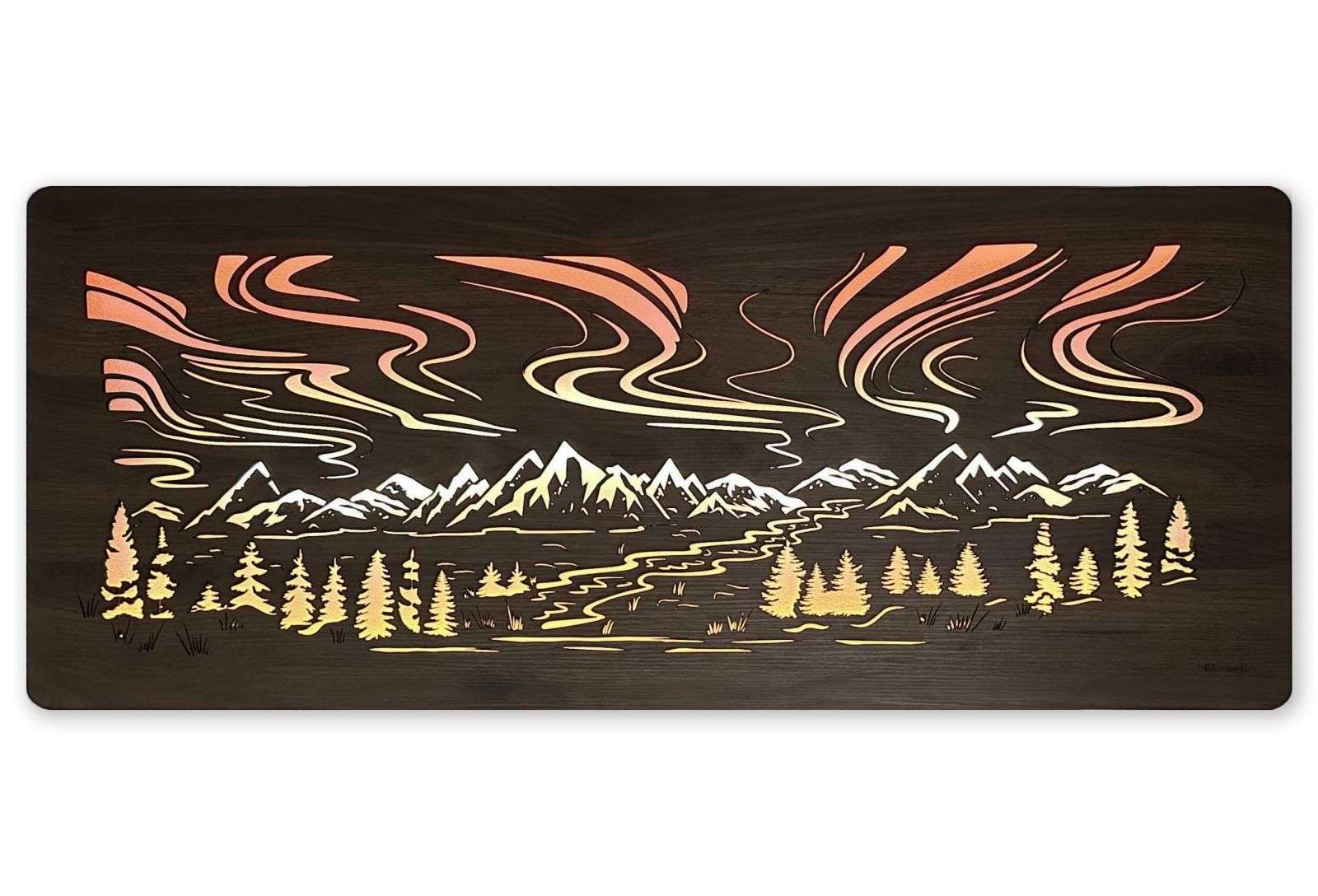 Aurora Boreale - Arte murale luminoso a LED RGB