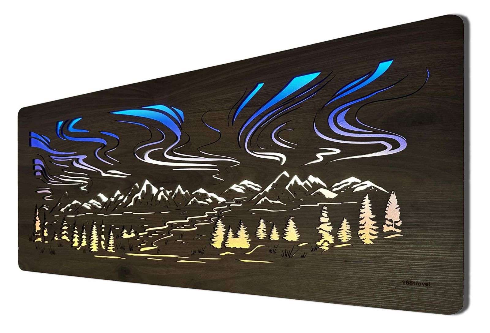 Aurora Boreale - Arte murale luminoso a LED RGB