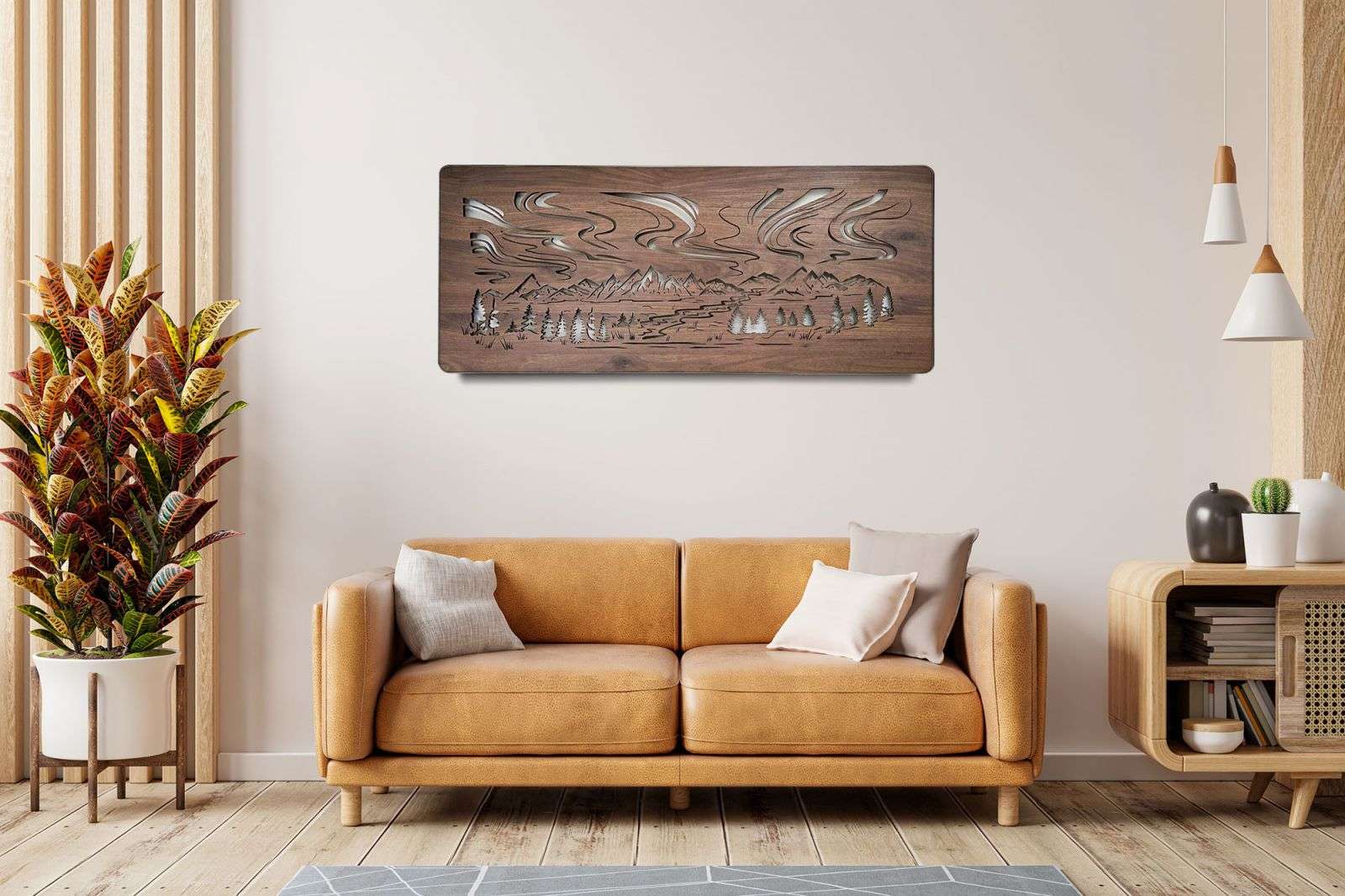 Aurora Boreale - Arte murale luminoso a LED RGB