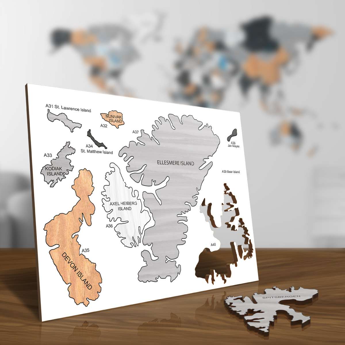 Bunte Holzinseln - exotisch, arktisch und abgelegen