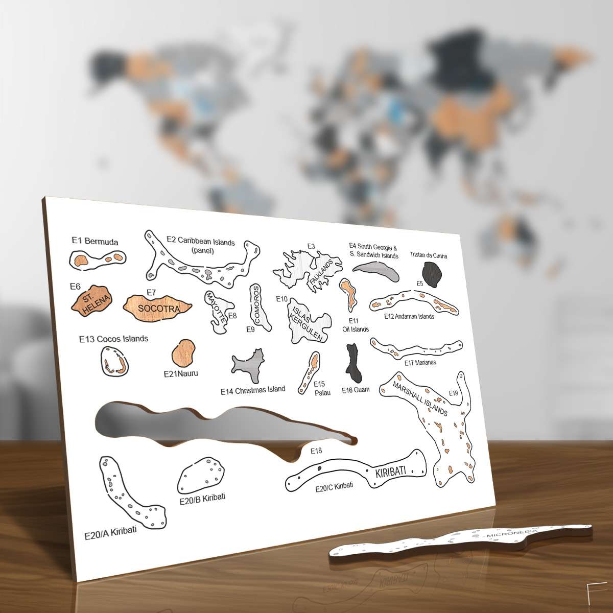 Bunte Holzinseln - exotisch, arktisch und abgelegen