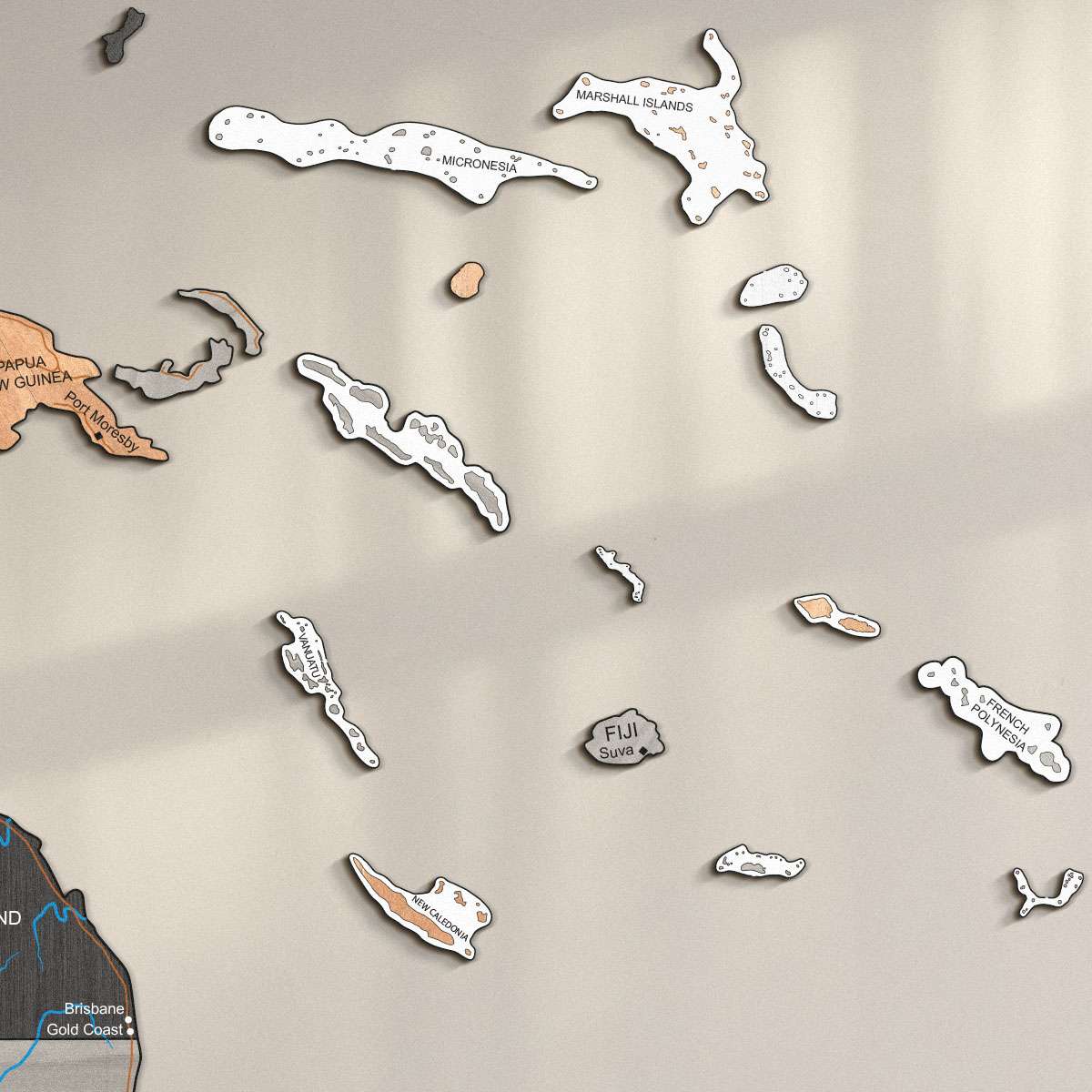 Bunte Holzinseln - exotisch, arktisch und abgelegen