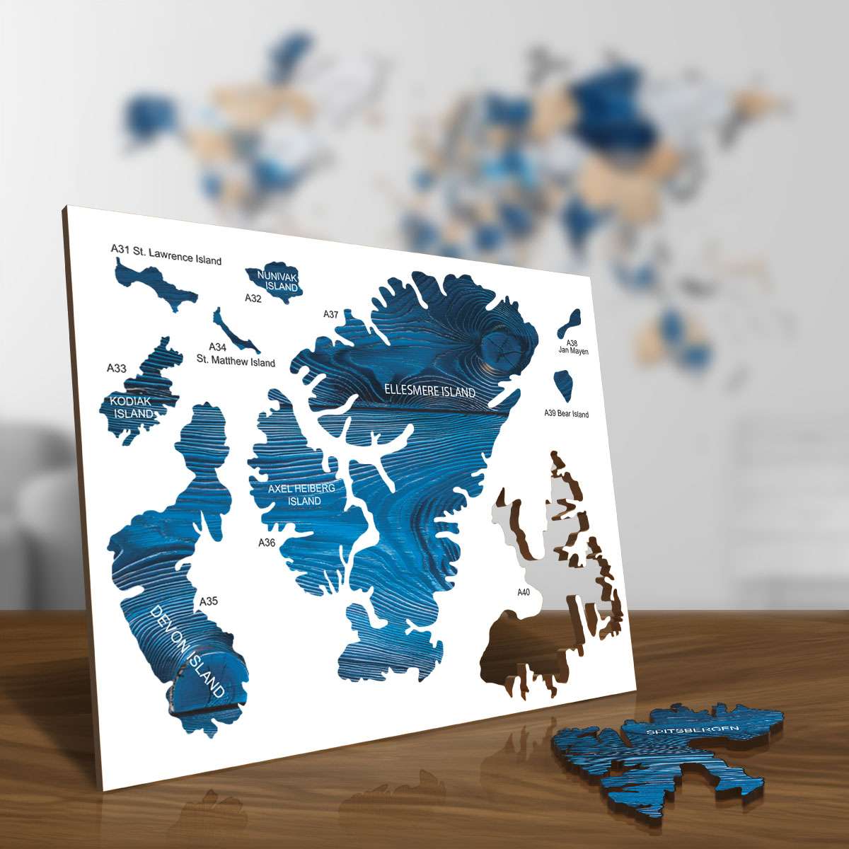 Bunte Holzinseln - exotisch, arktisch und abgelegen