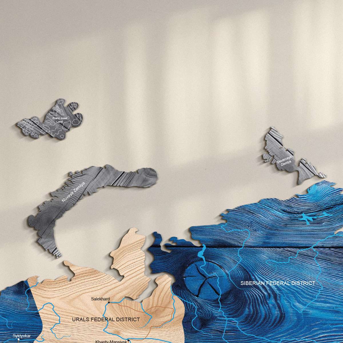 Bunte Holzinseln - exotisch, arktisch und abgelegen