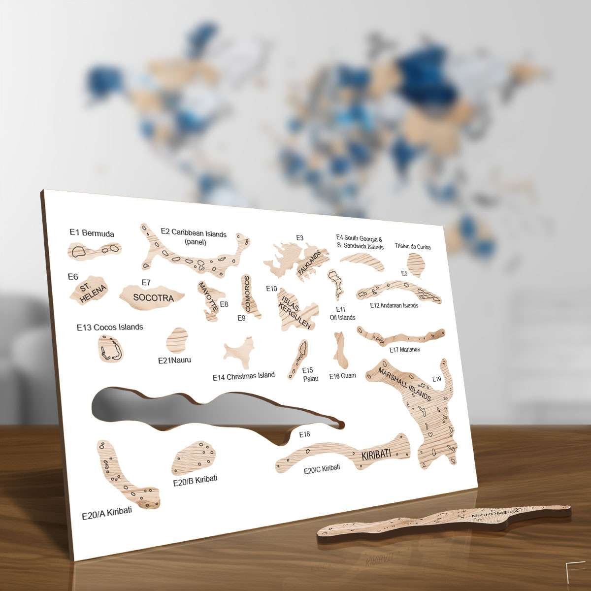 Bunte Holzinseln - exotisch, arktisch und abgelegen