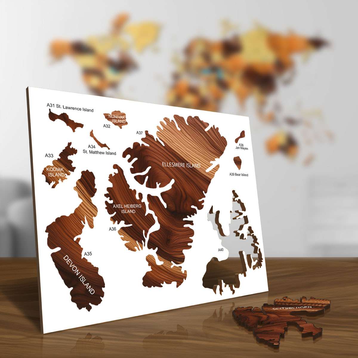 Bunte Holzinseln - exotisch, arktisch und abgelegen