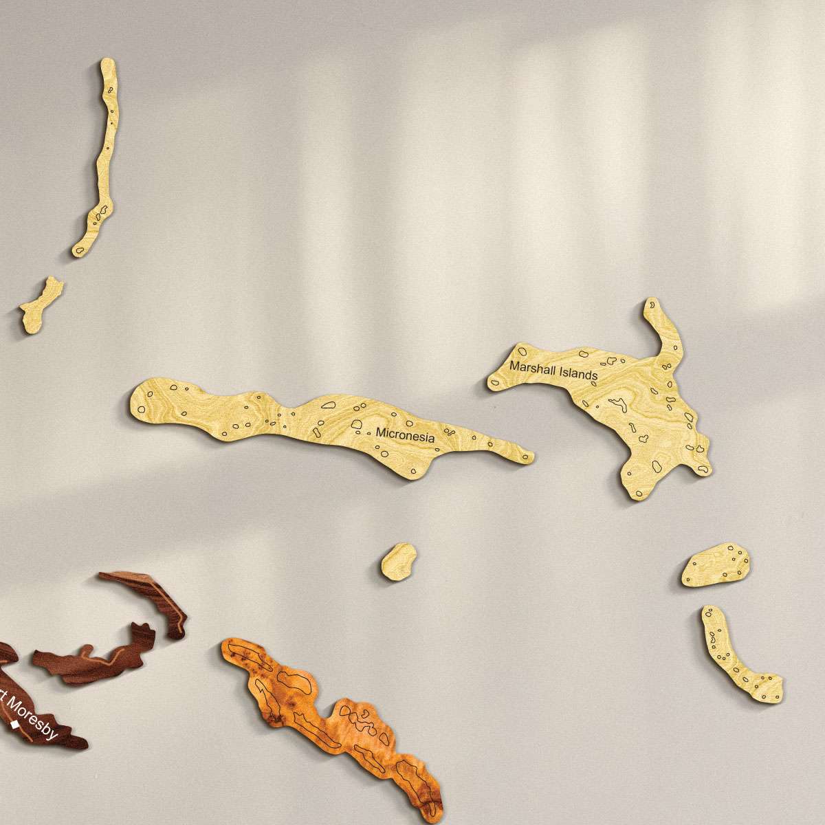 Bunte Holzinseln - exotisch, arktisch und abgelegen