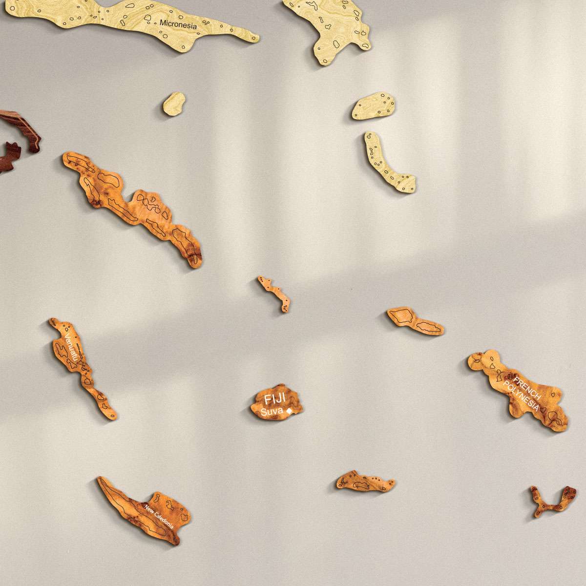 Bunte Holzinseln - exotisch, arktisch und abgelegen