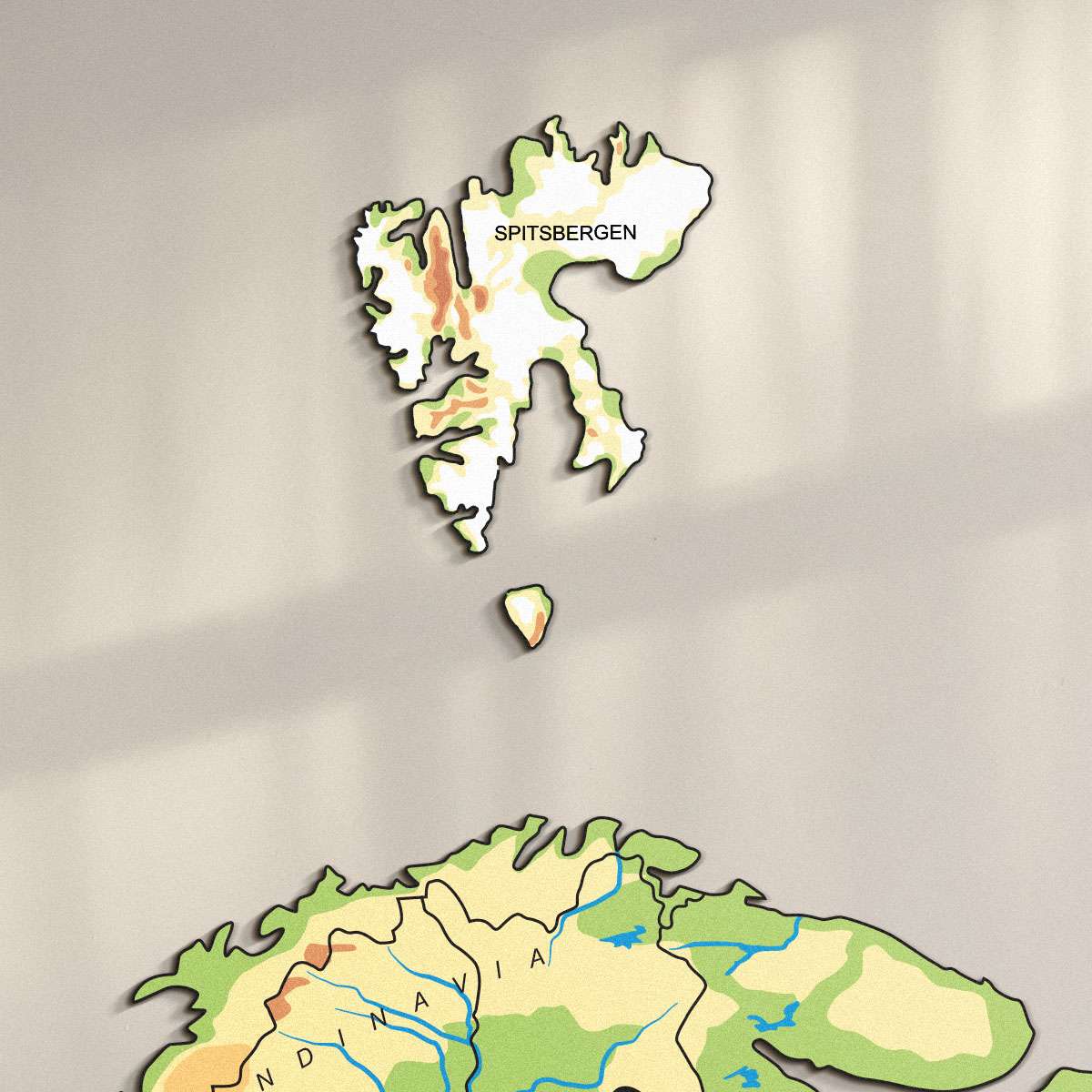 Colorful wooden islands - exotic, arctic and remote