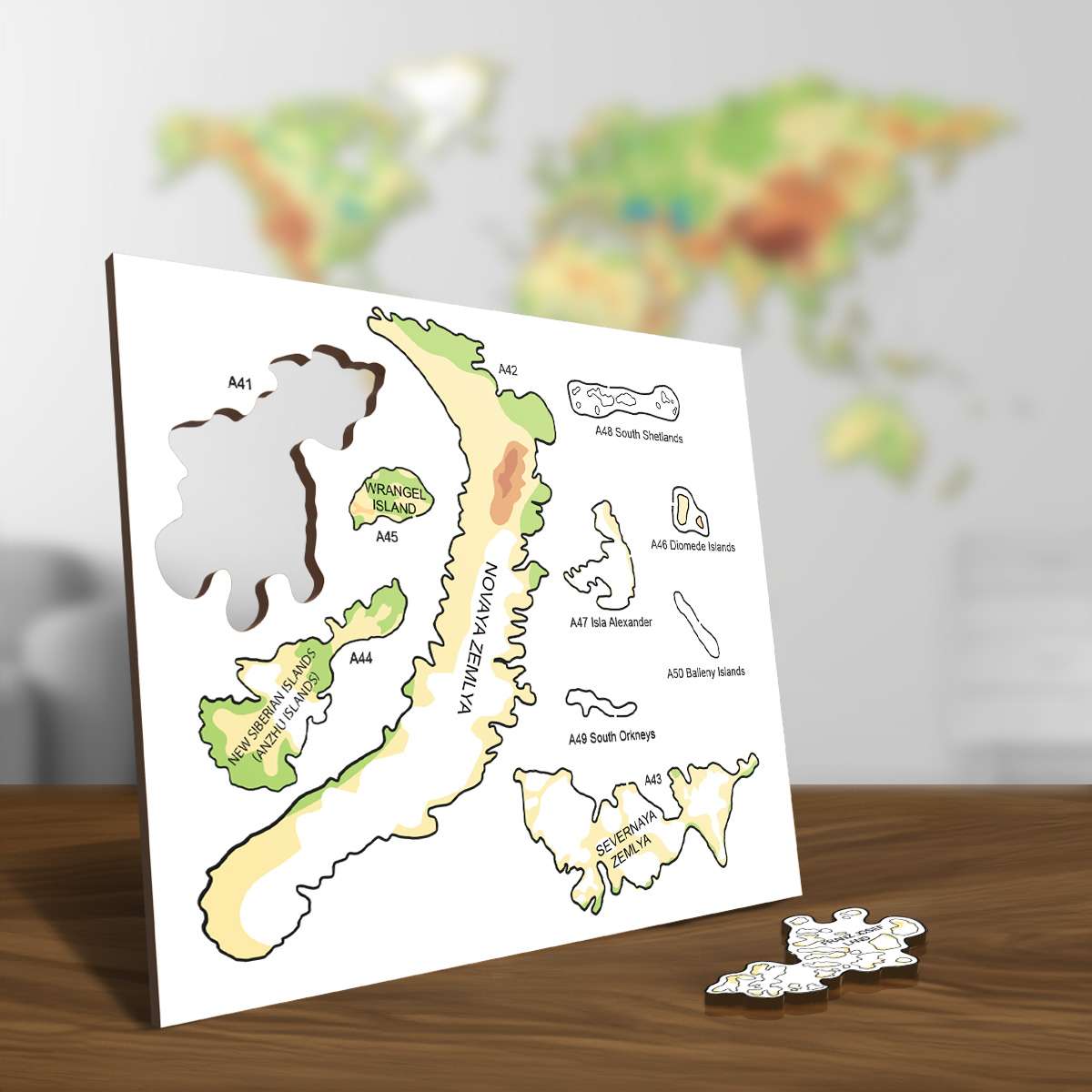 Colorful wooden islands - exotic, arctic and remote