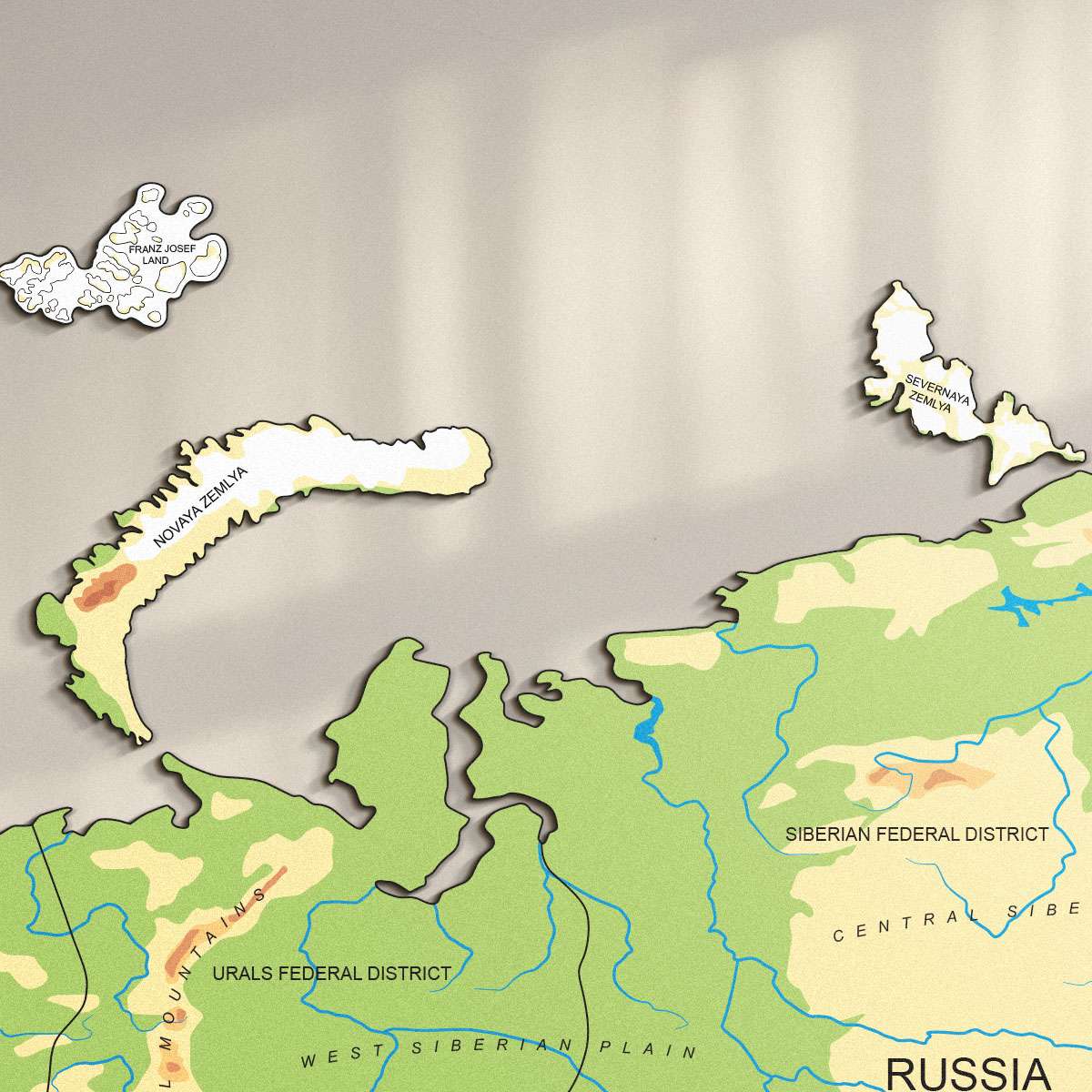 Colorful wooden islands - exotic, arctic and remote