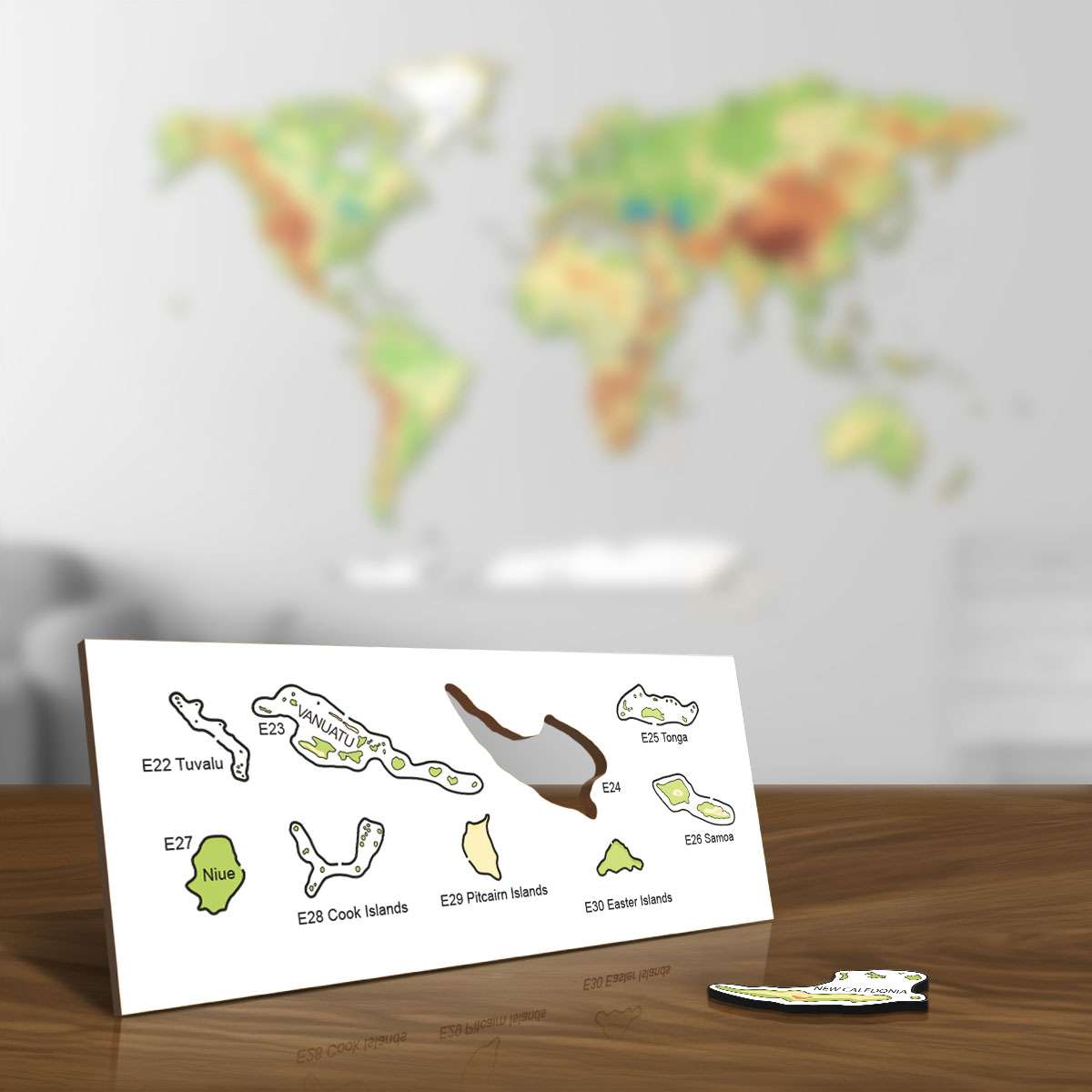 Colorful wooden islands - exotic, arctic and remote