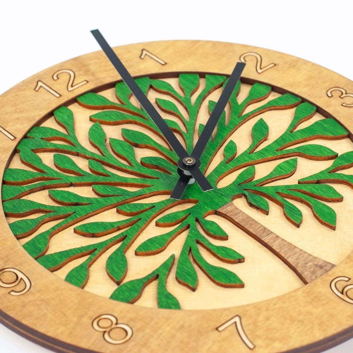 Wooden Tree Wall Clock