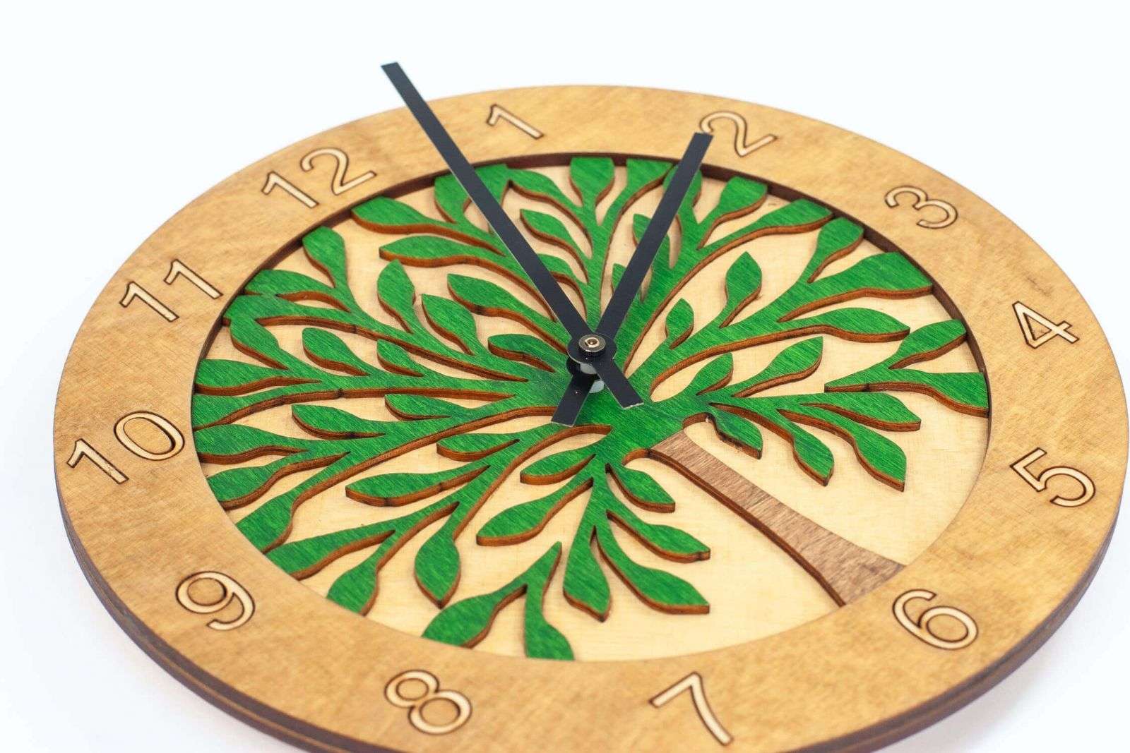 Wooden Tree Wall Clock