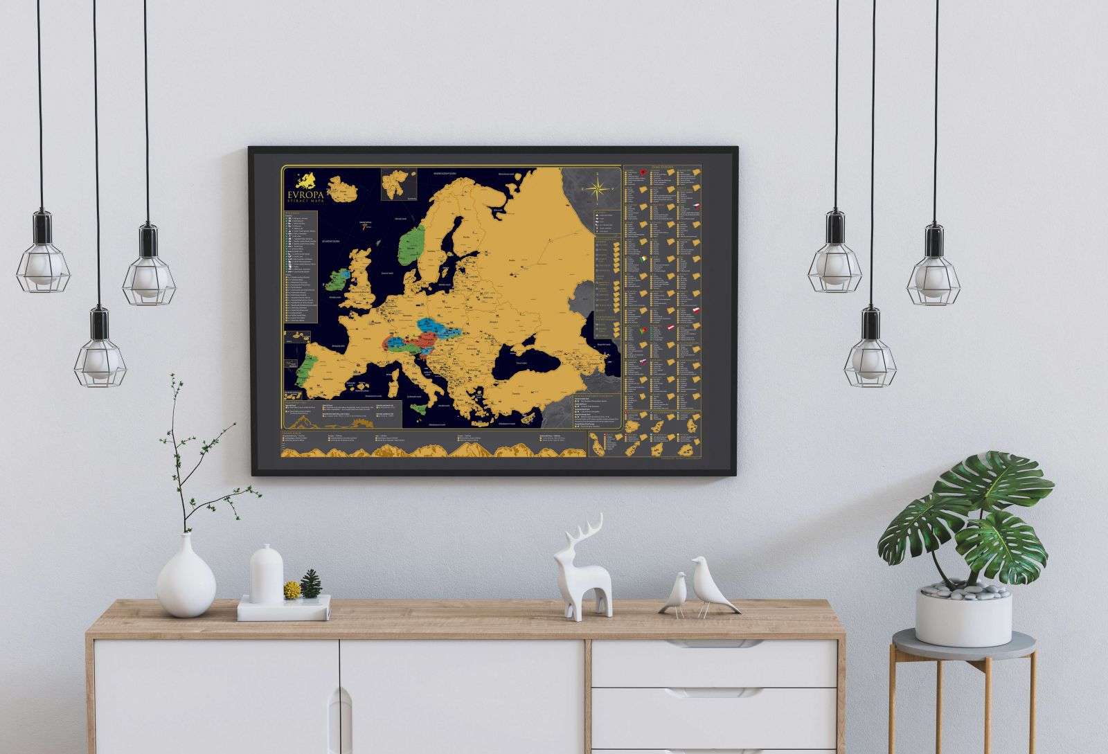 Rubbelkarte von Europa - Tschechische Version