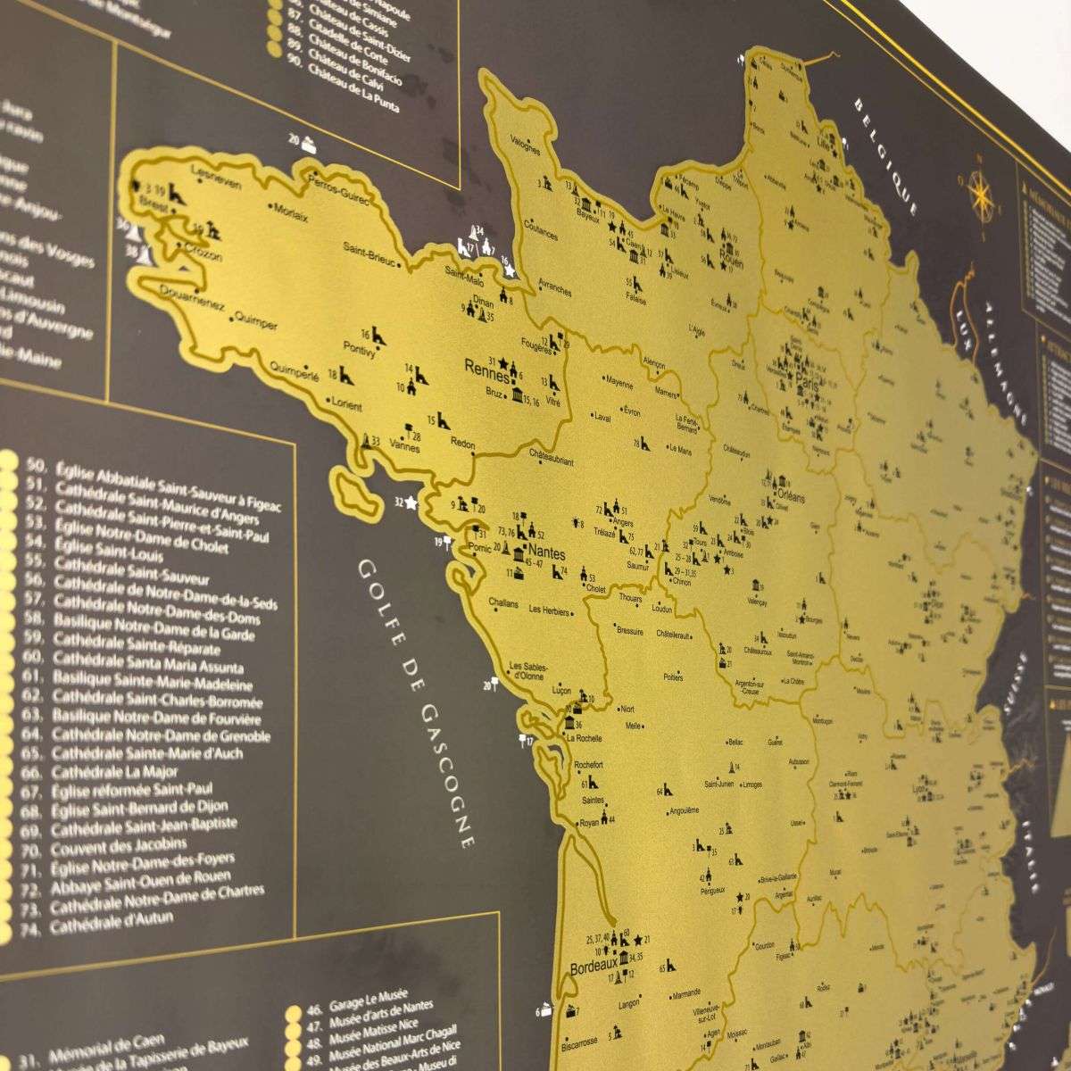 Scratch map of France