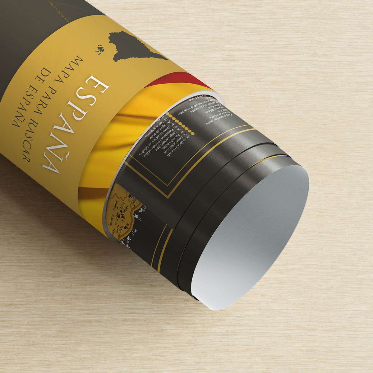 Scratch off map of Spain