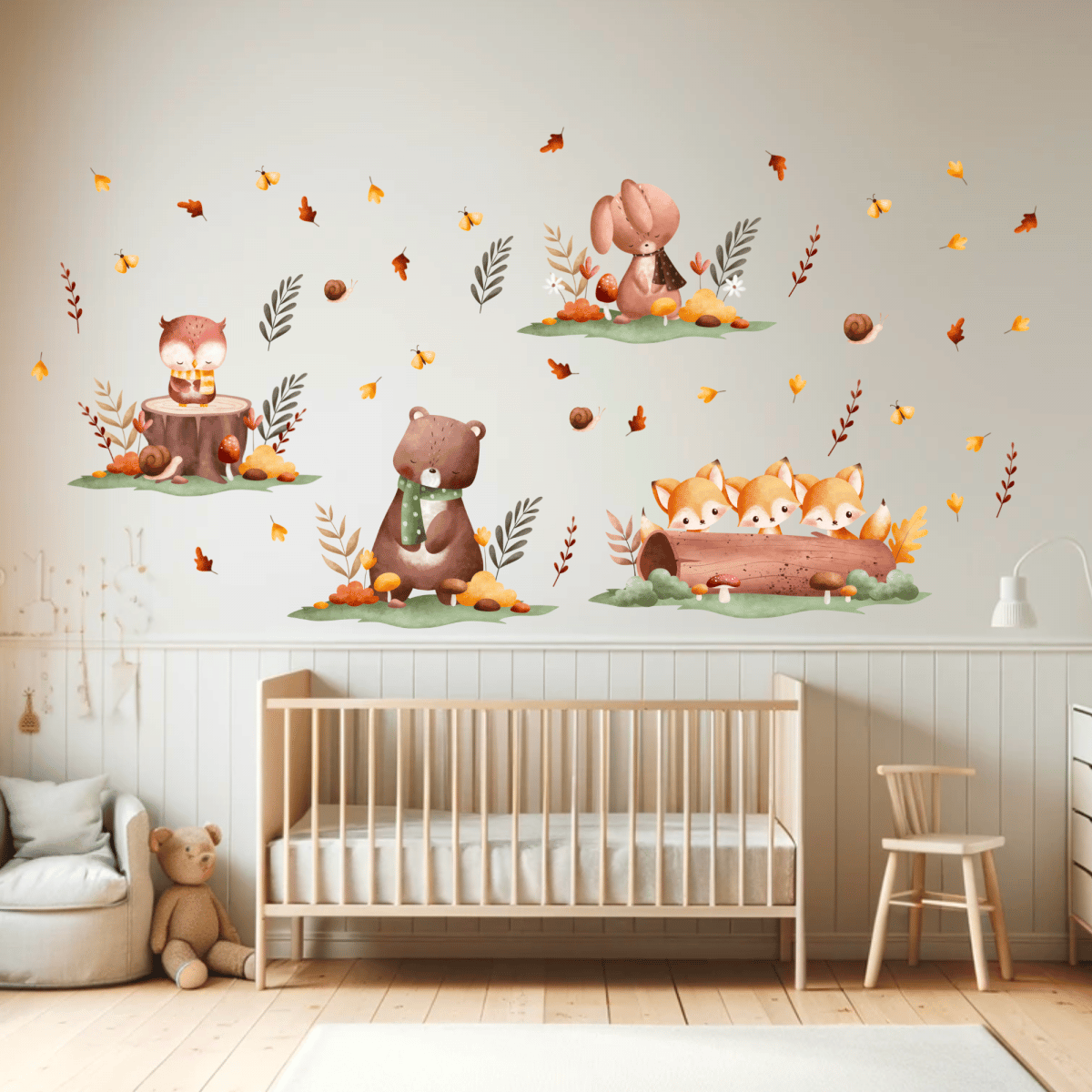 Textile wall sticker "Autumn in the forest"