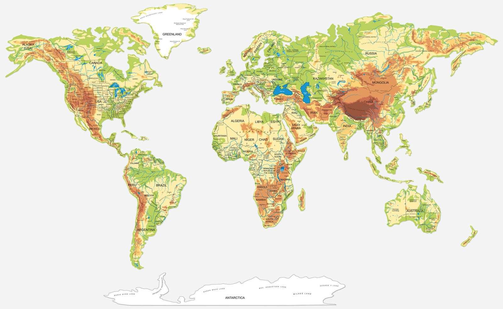 Sticker Map of the World Decal