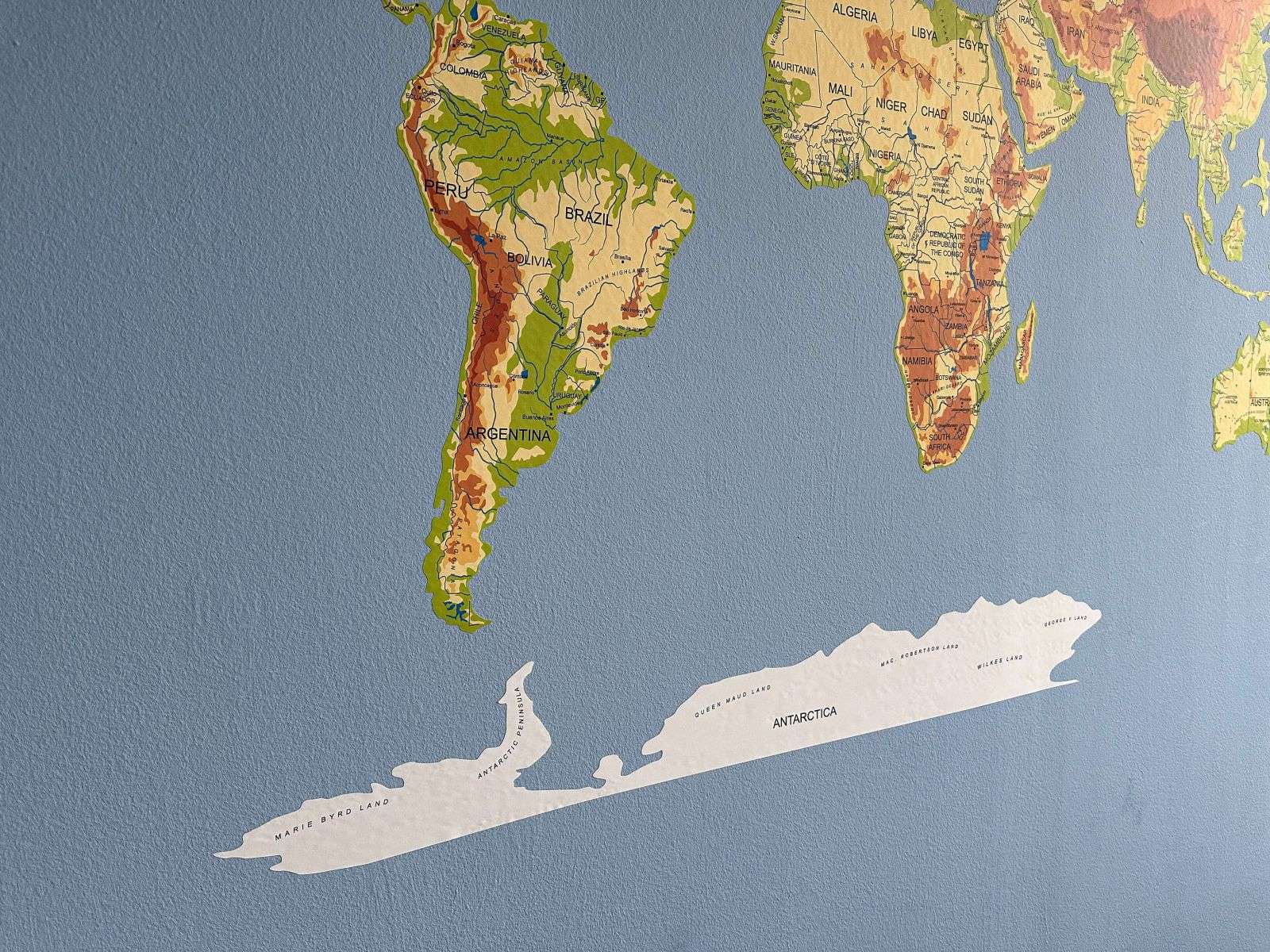 Sticker Map of the World Decal