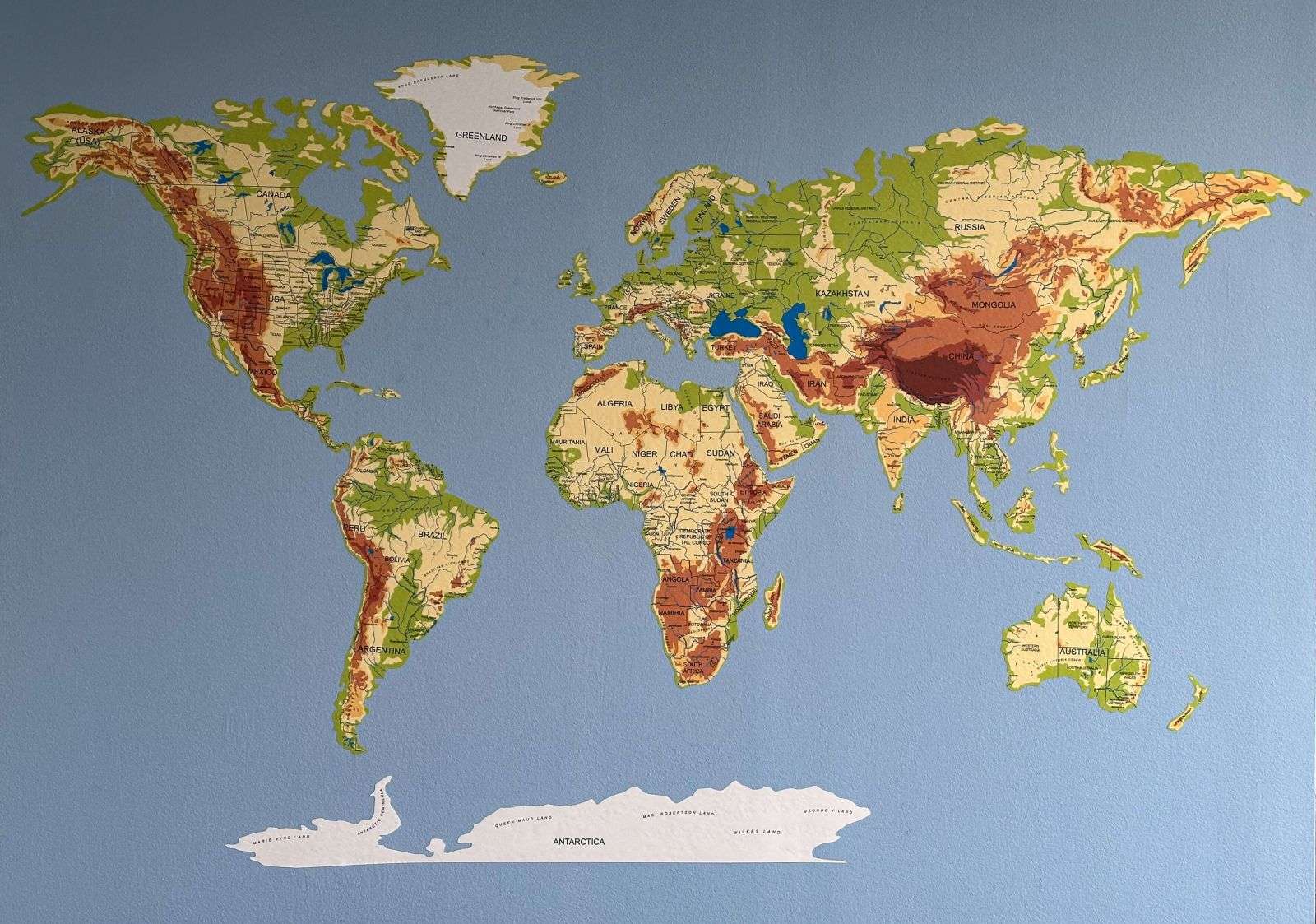 Sticker Map of the World Decal