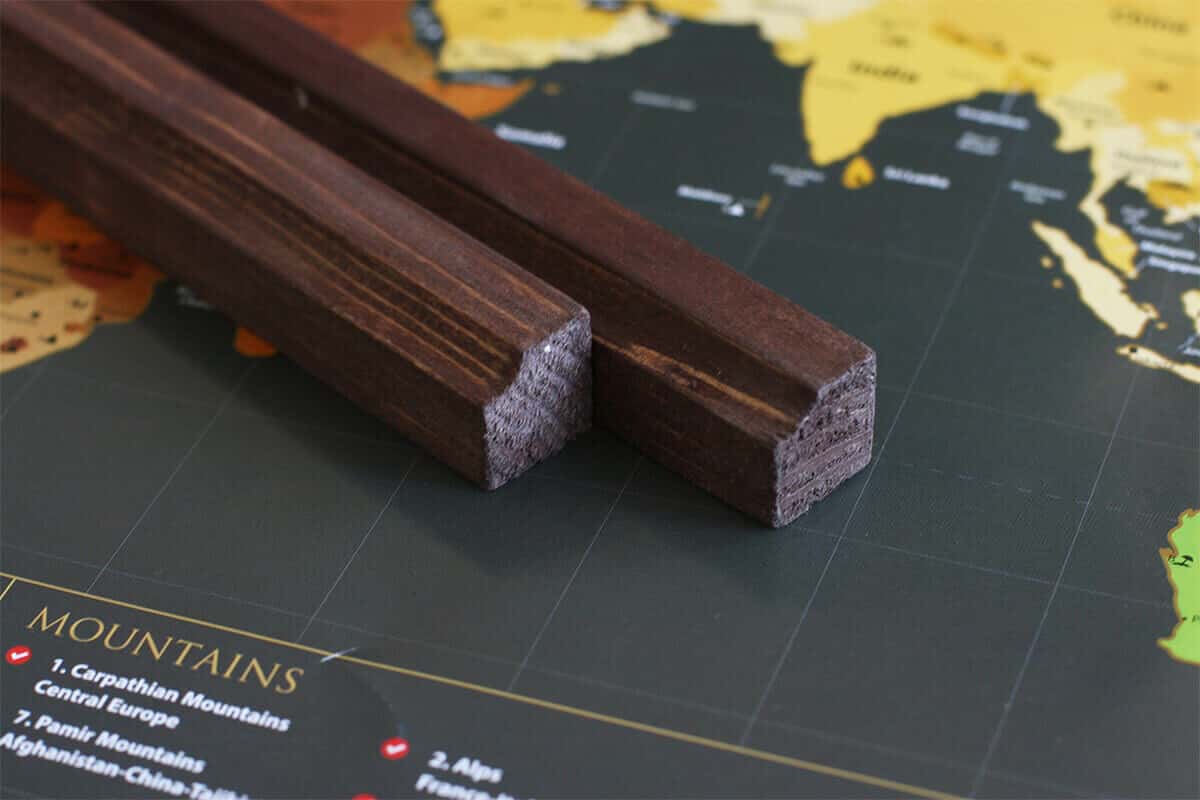 Lesene stenske letve za zemljevide in plakate A1