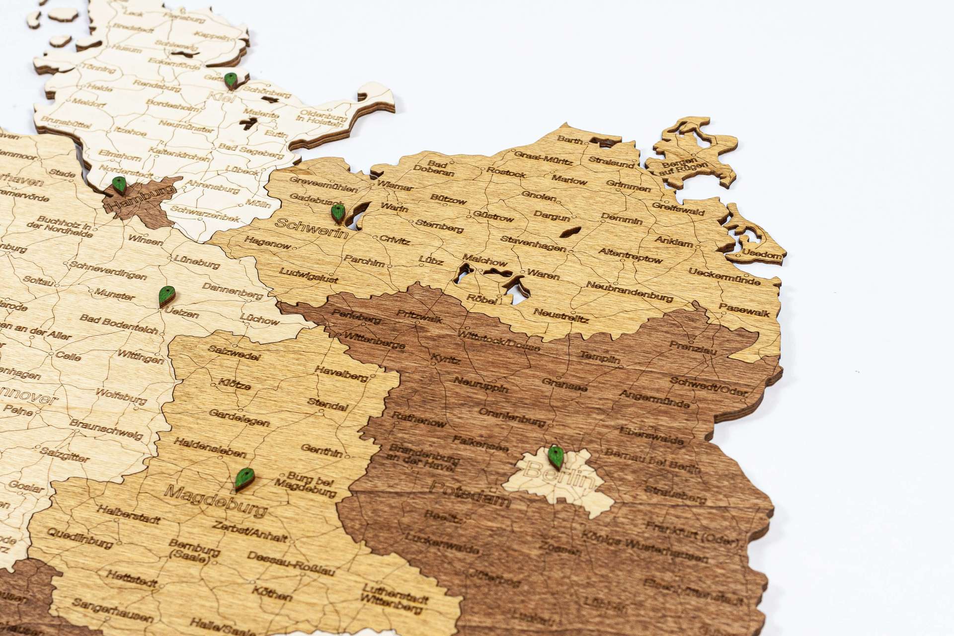 Houten Kaart van Duitsland