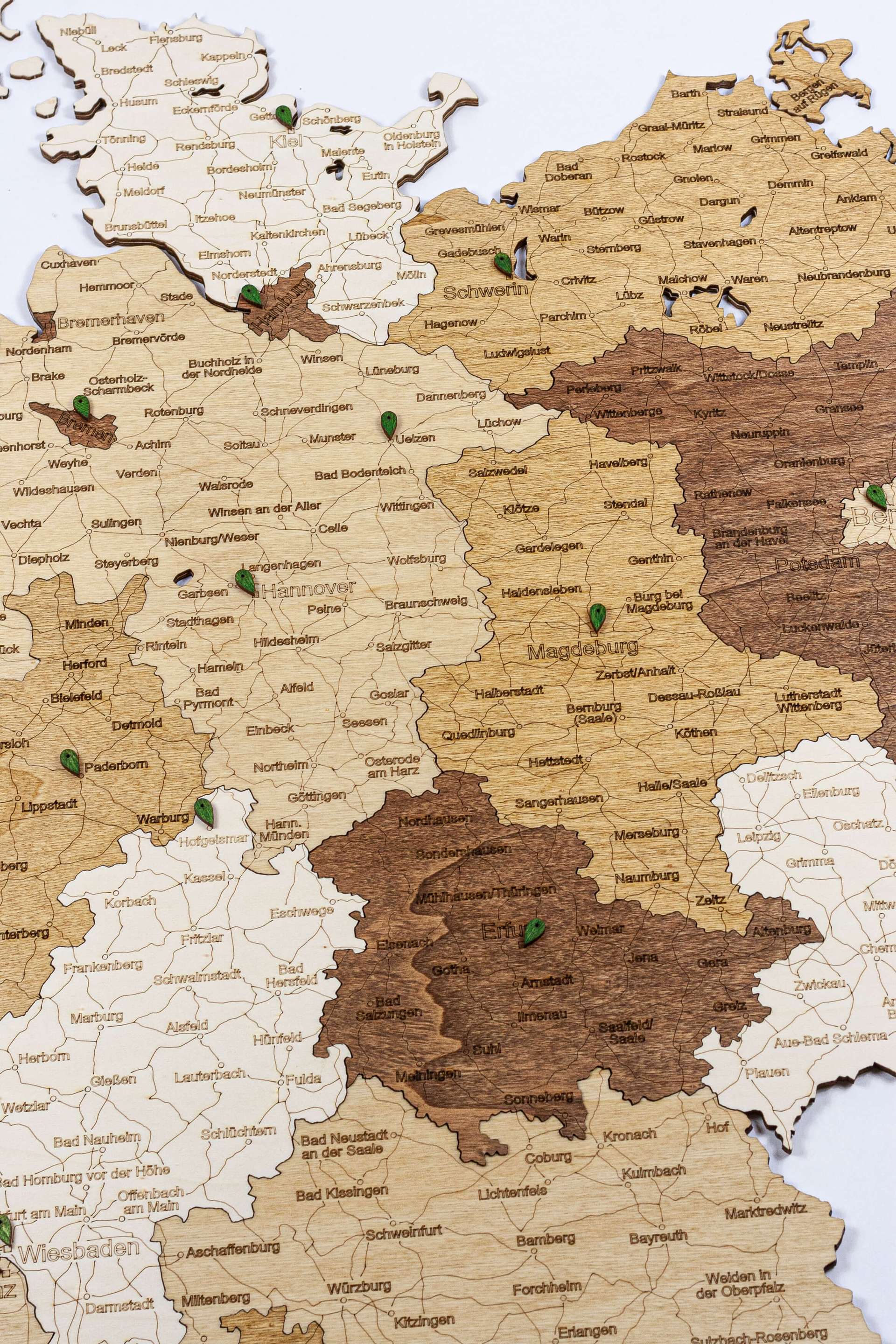Houten Kaart van Duitsland