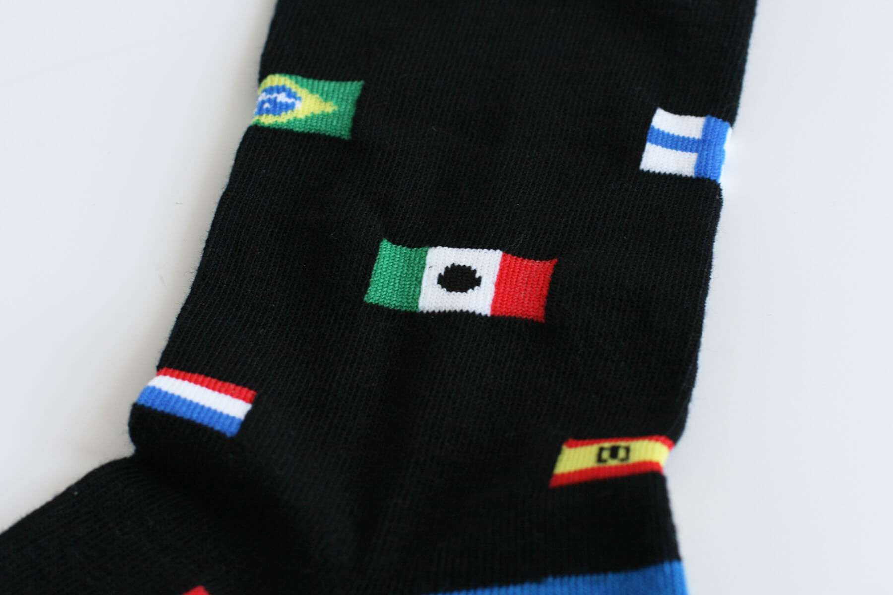 Skarpety unisex dla podróżników - flagi świata lub motywy miejskie