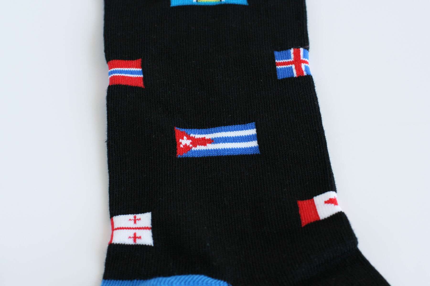 Skarpety unisex dla podróżników - flagi świata lub motywy miejskie