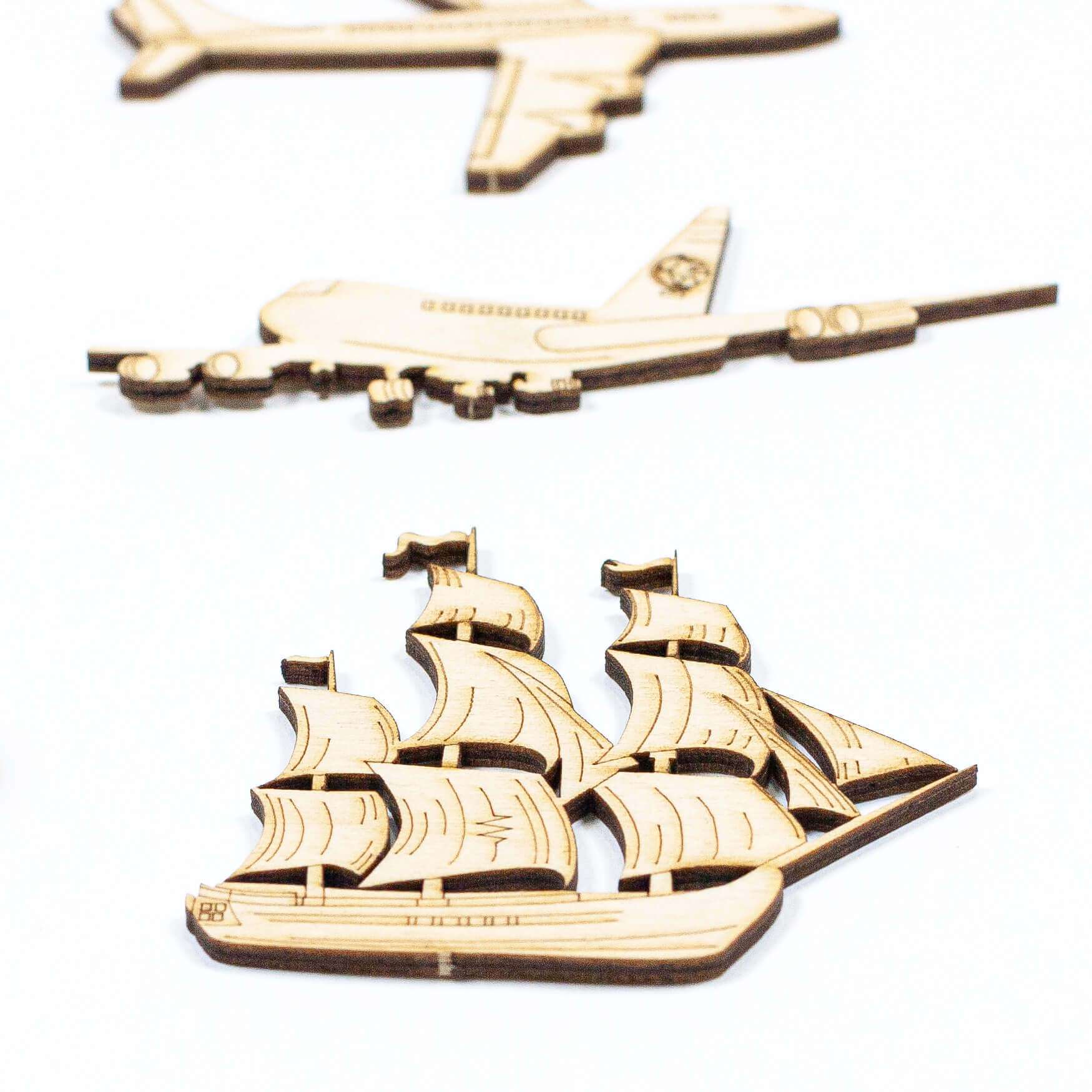 Wooden Ships, Sailing Boats and Aeroplanes
