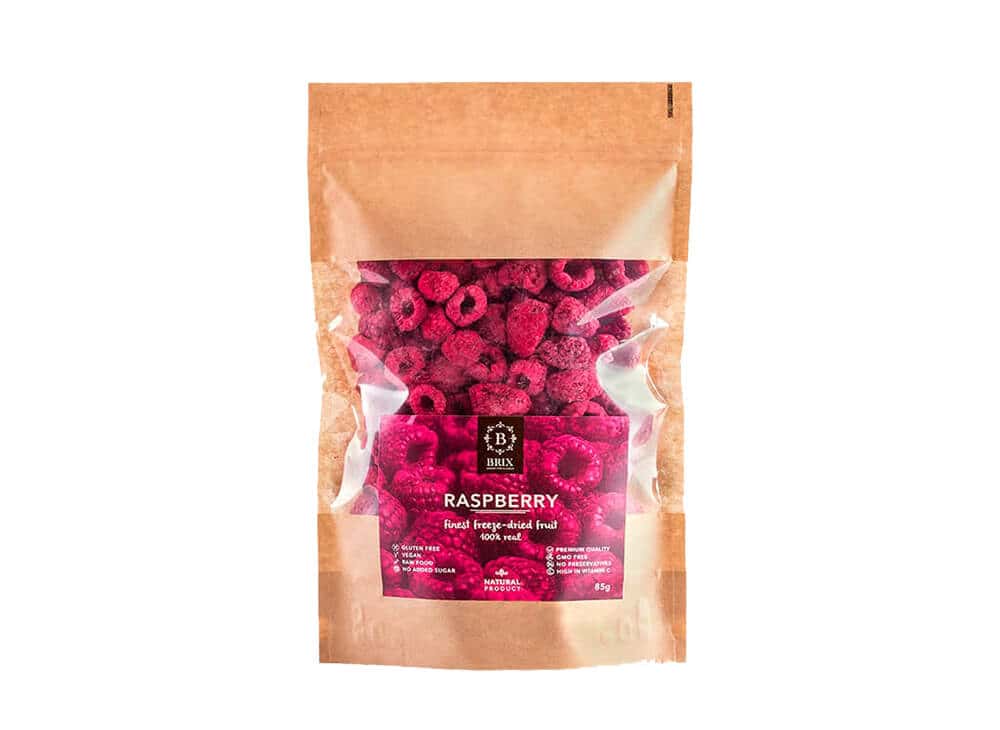 BRIX Freeze-dried raspberries