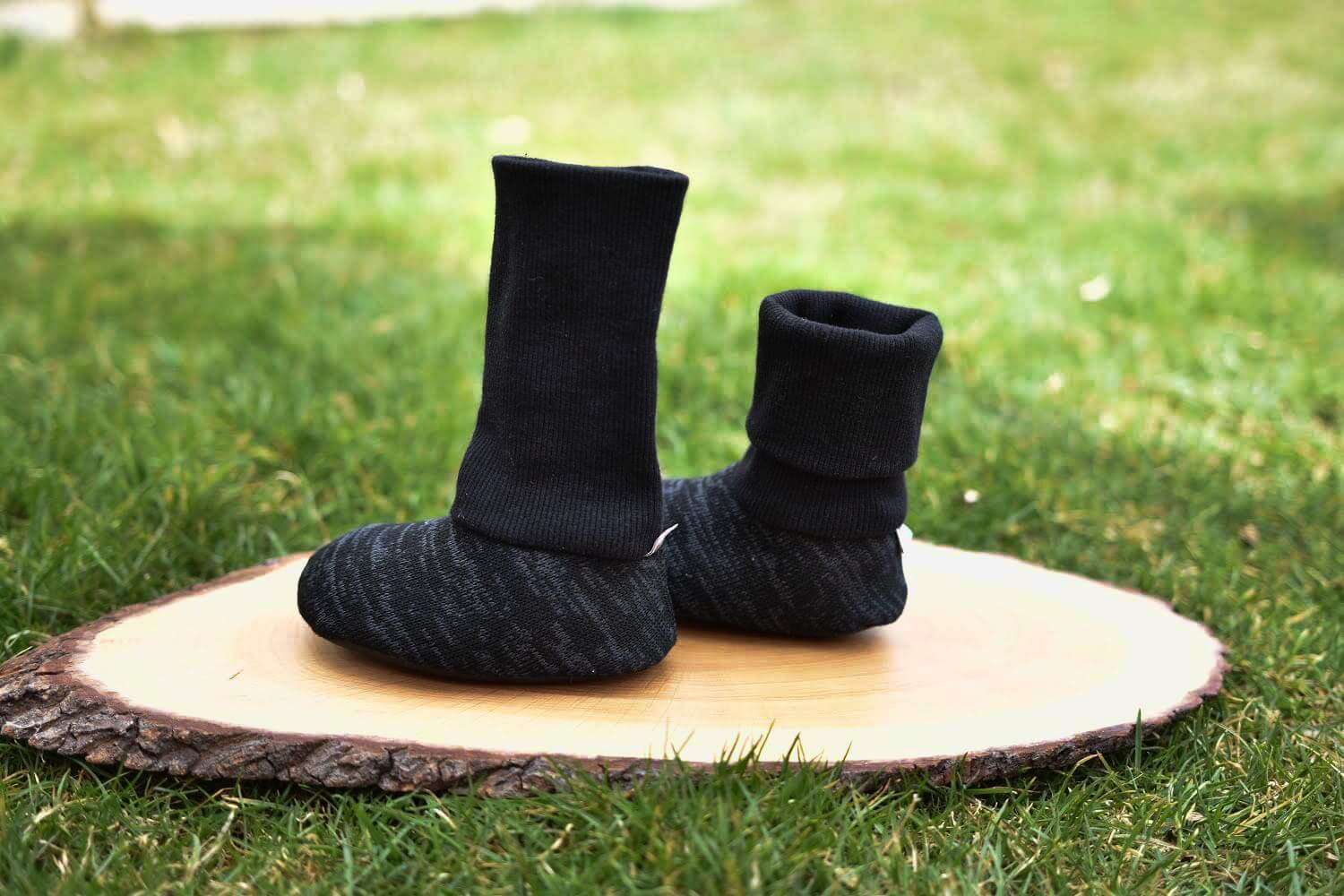Rischino Barefoot boots made of fine sweater fabric