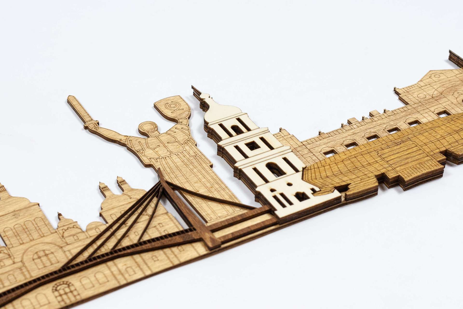 Kijevske znamenitosti drveni zidni panel