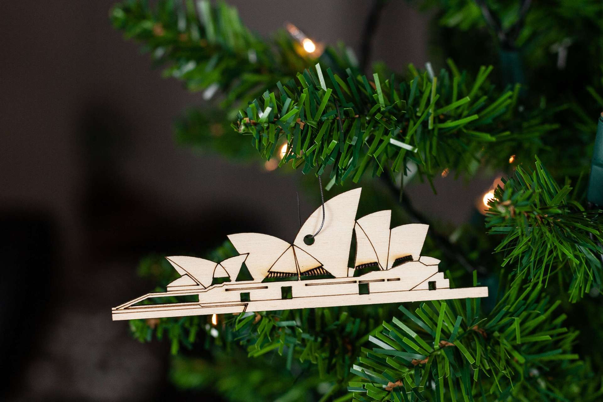 Wooden Landmark Ornaments