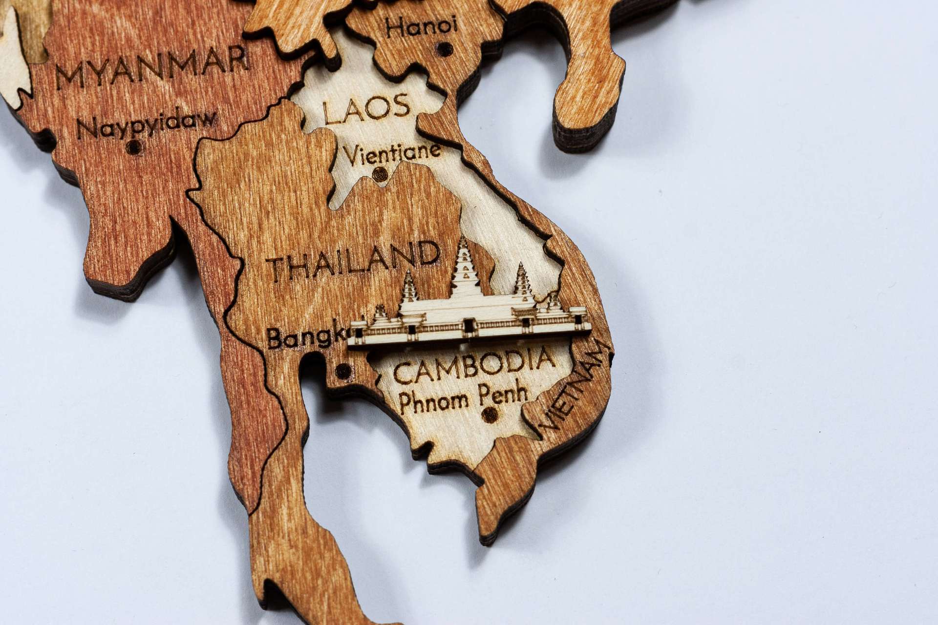 Wooden Mini Landmarks (stickable)