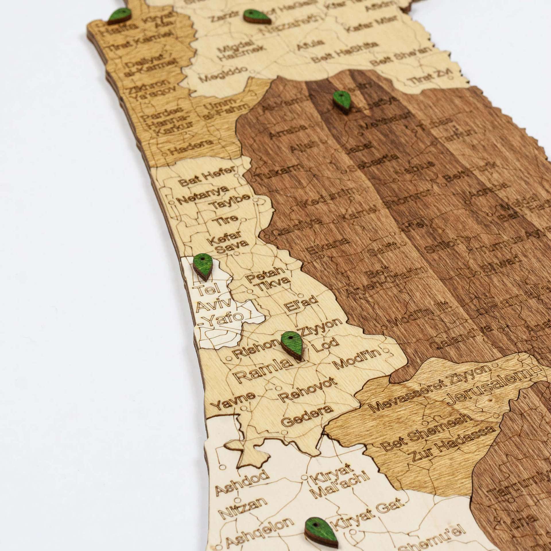 Ξύλινος χάρτης του Ισραήλ