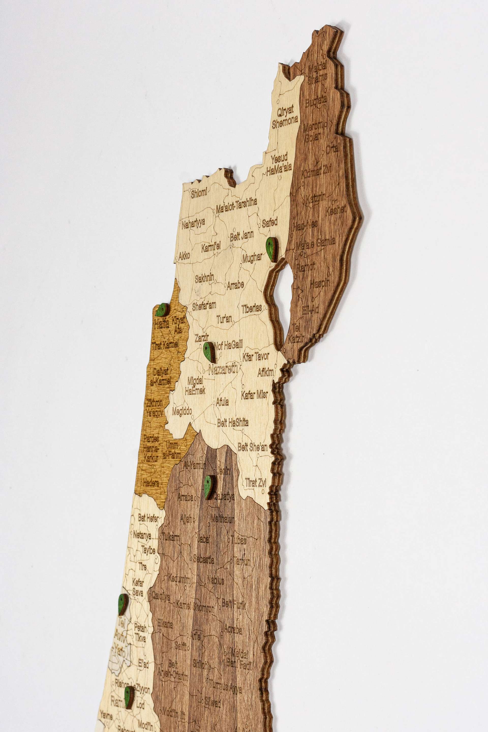 Ξύλινος χάρτης του Ισραήλ