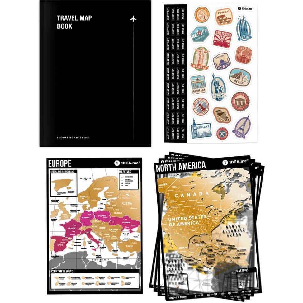 1DEA.ME Travel Map® Book Carnet de voyages