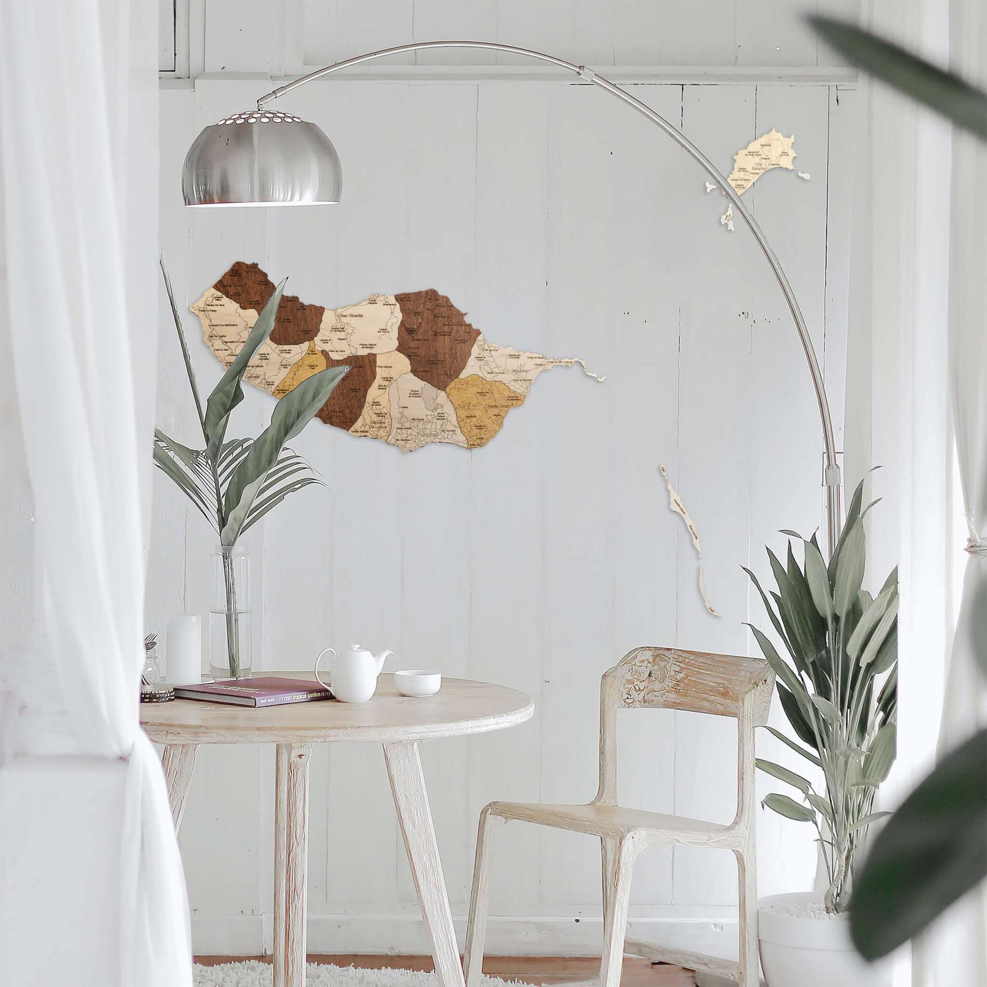 Wooden Map of Madeira