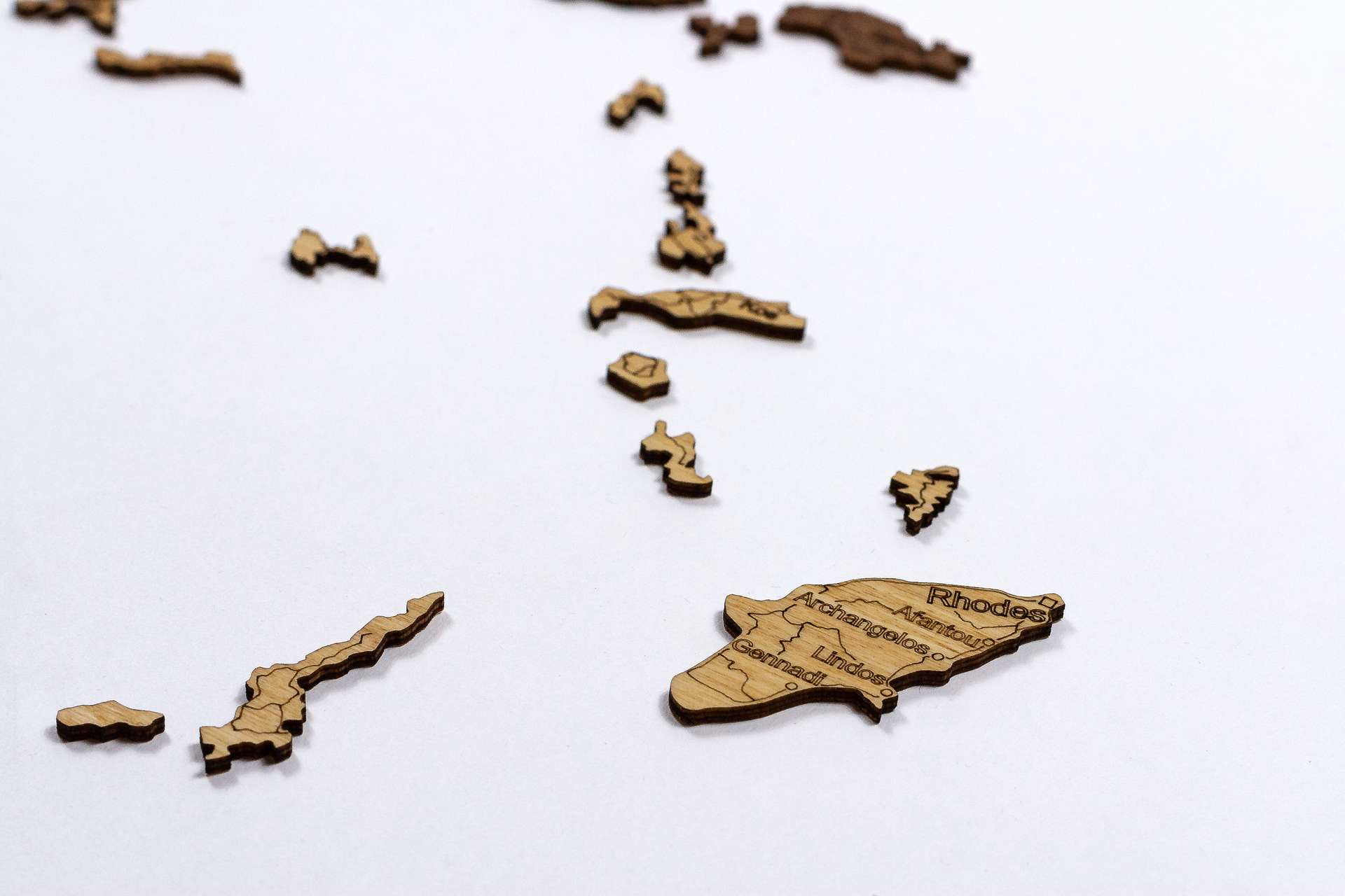 Wooden Map of Greece