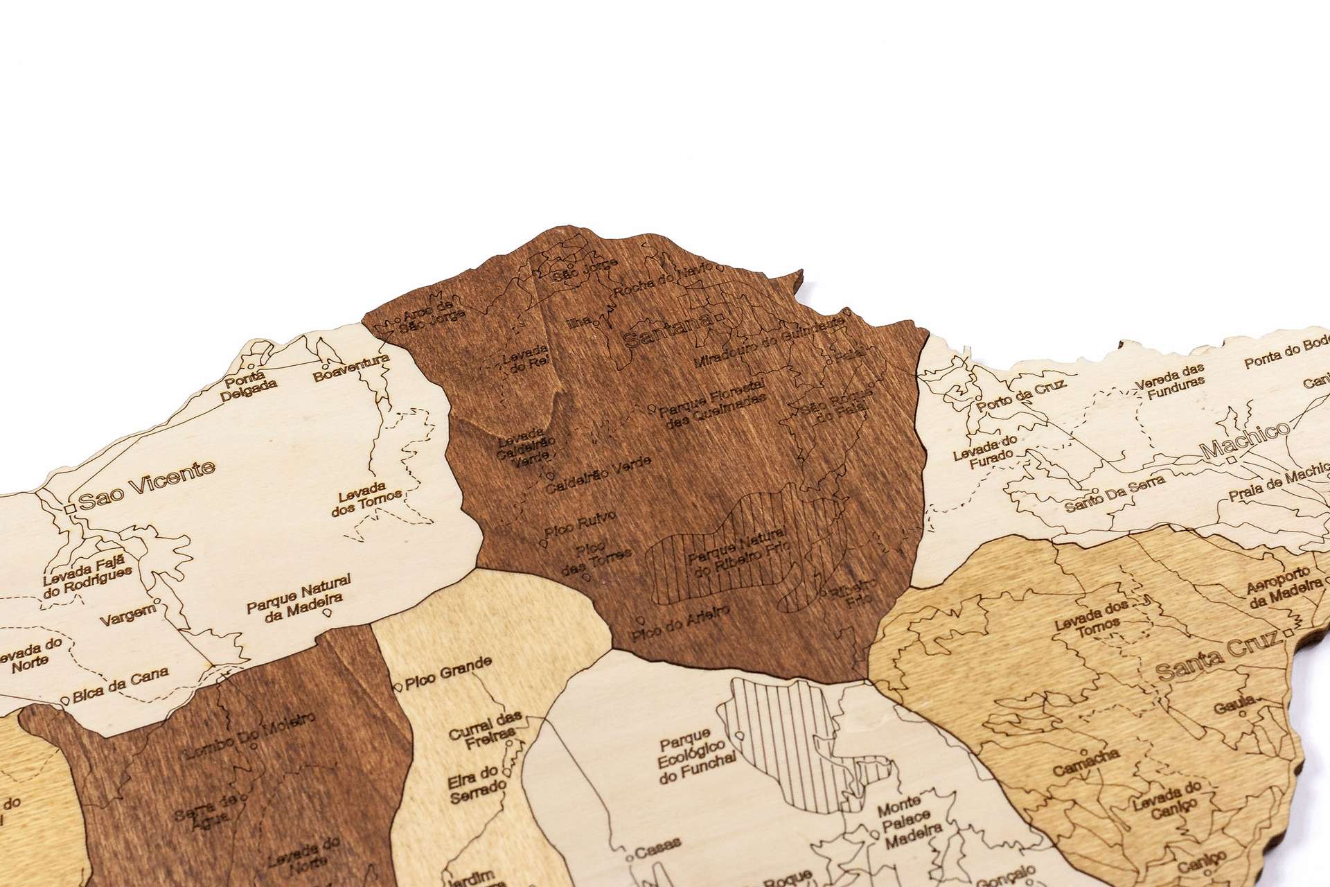 Wooden Map of Madeira