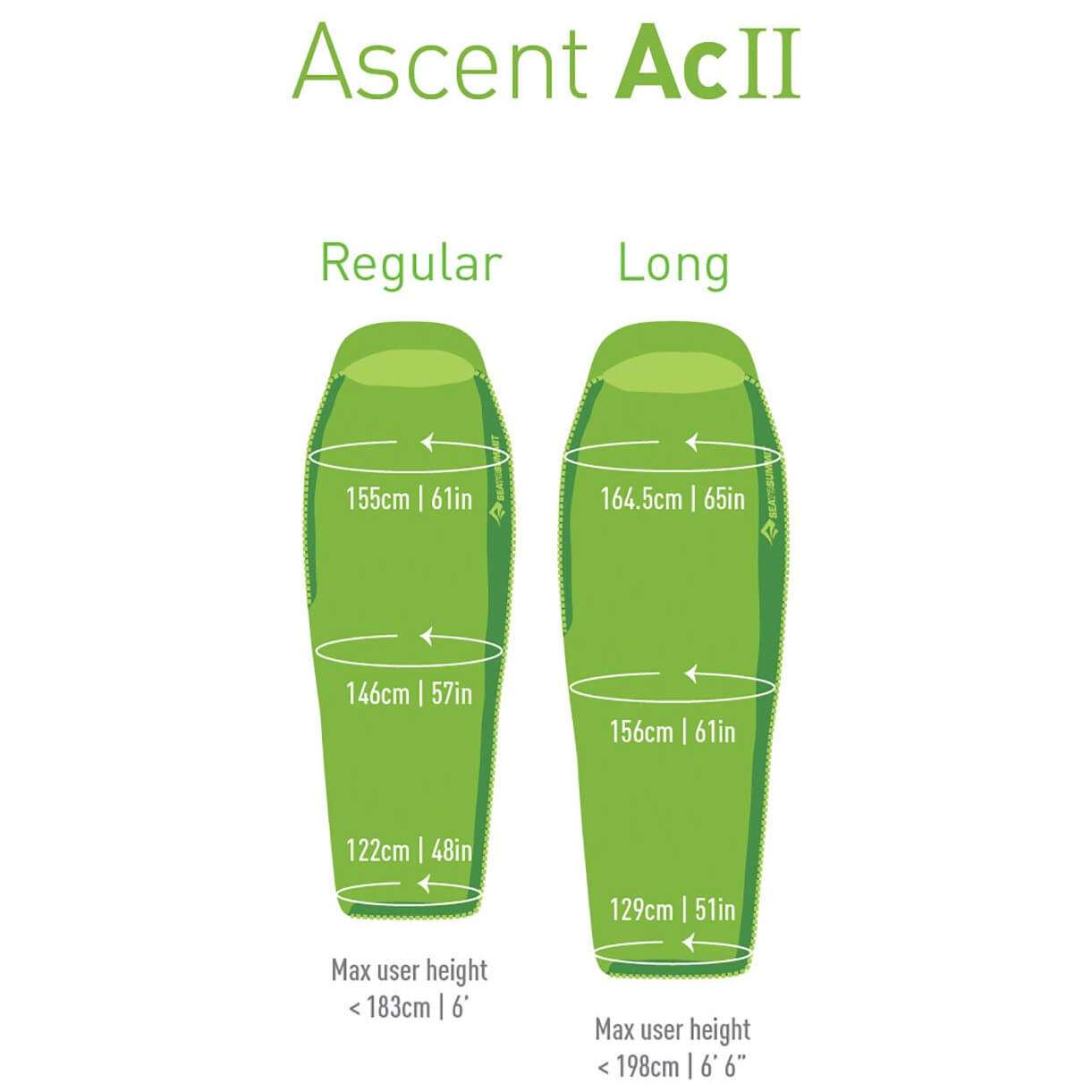 Sleeping Bag SeaToSummit Ascent Acll - Regular