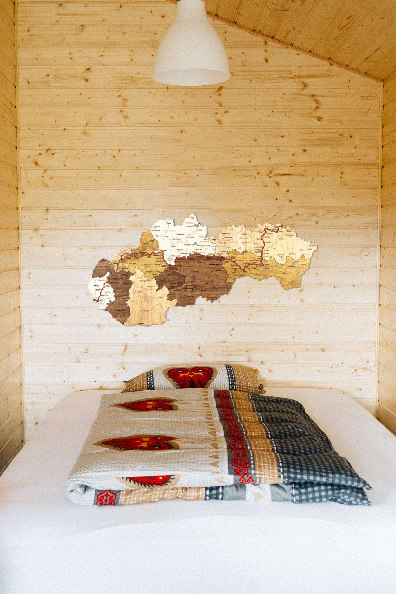 Ξύλινος χάρτης της Σλοβακίας Η διαδρομή του SNP