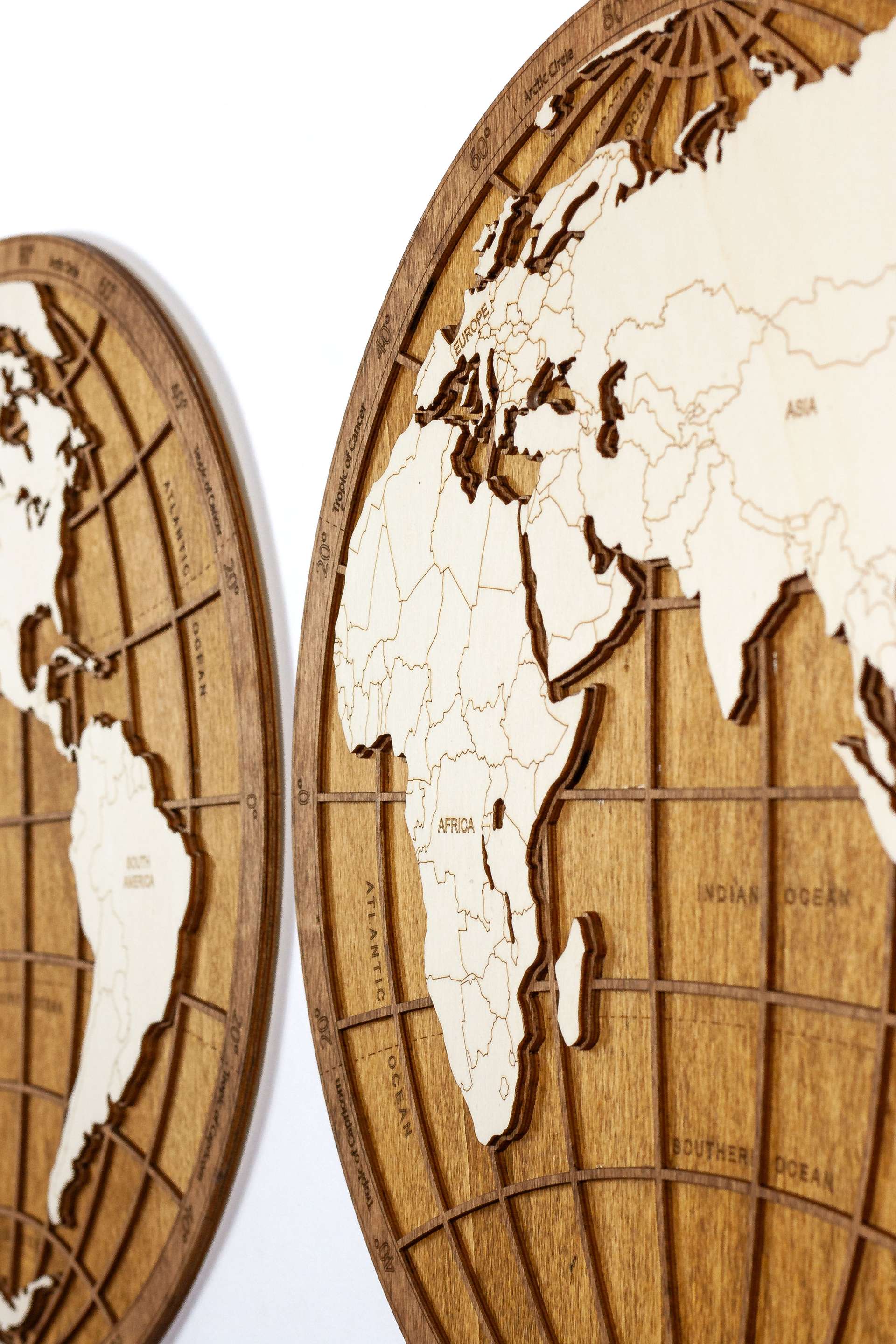 Wooden World Globe